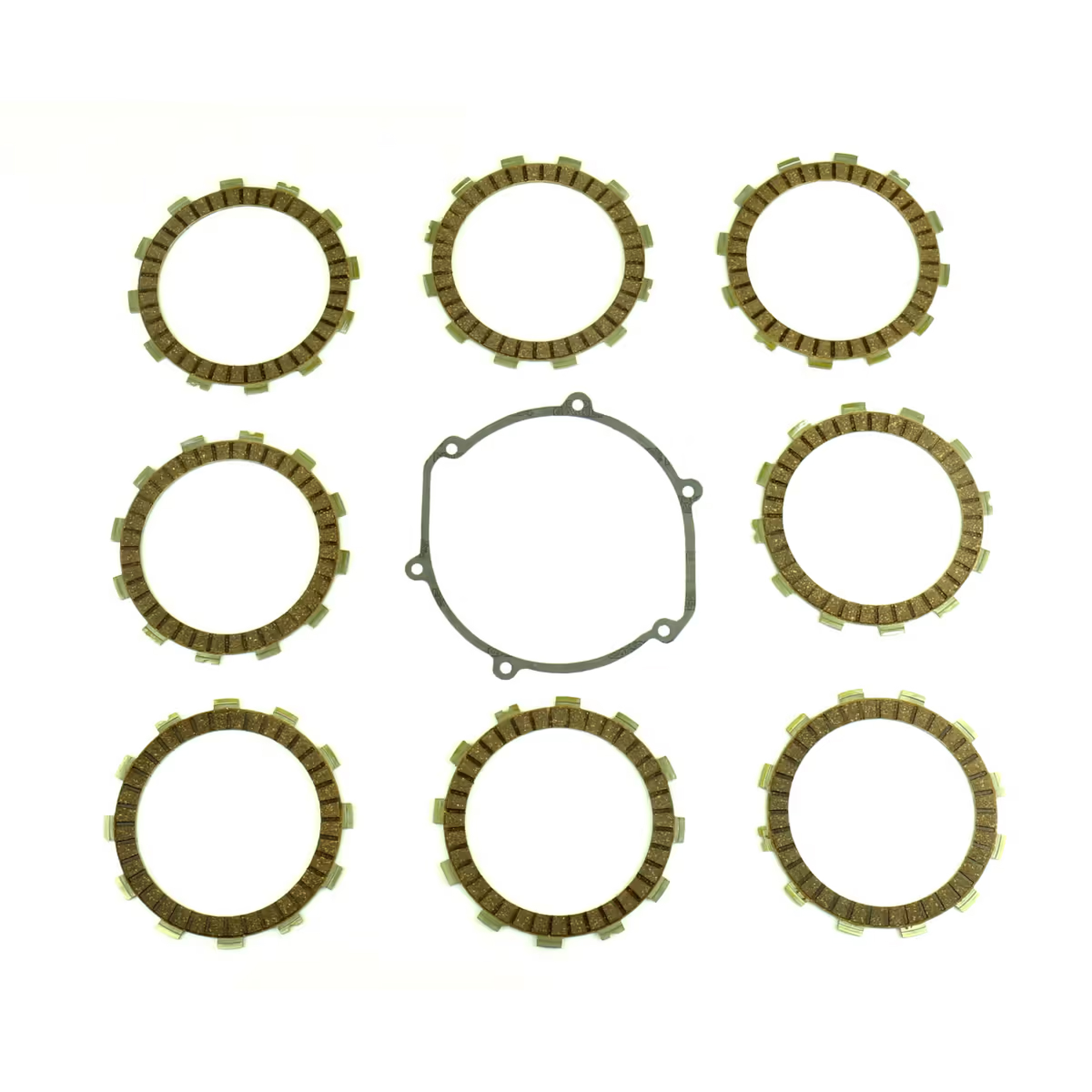 CLUTCH FRICTION PLATE SET GASGAS EC125 02-07, ATHENA P40230010, WITH GASKET image 1