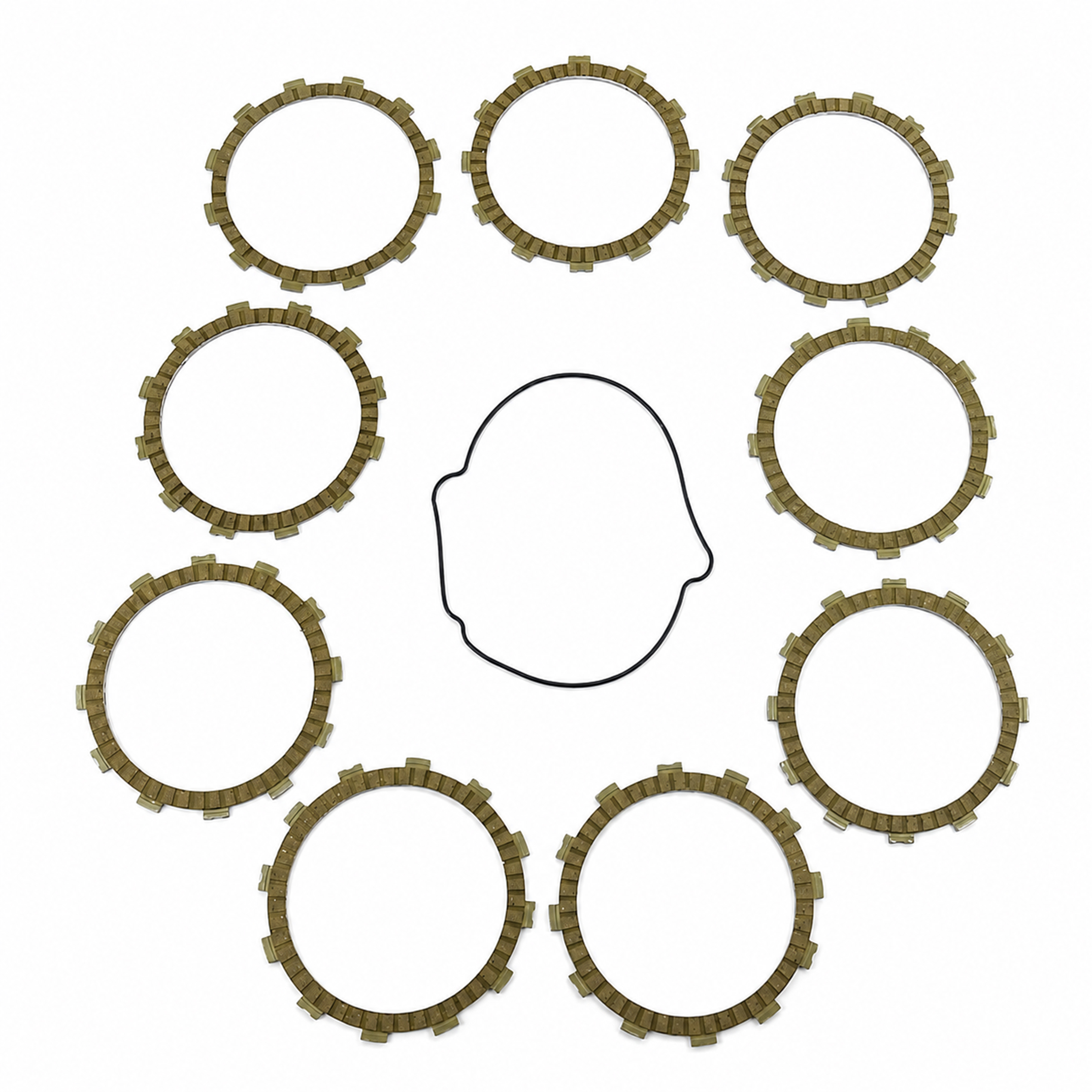 CLUTCH FRICTION PLATE SET KTM EXC-R530 11, ATHENA P40230013, WITH GASKET