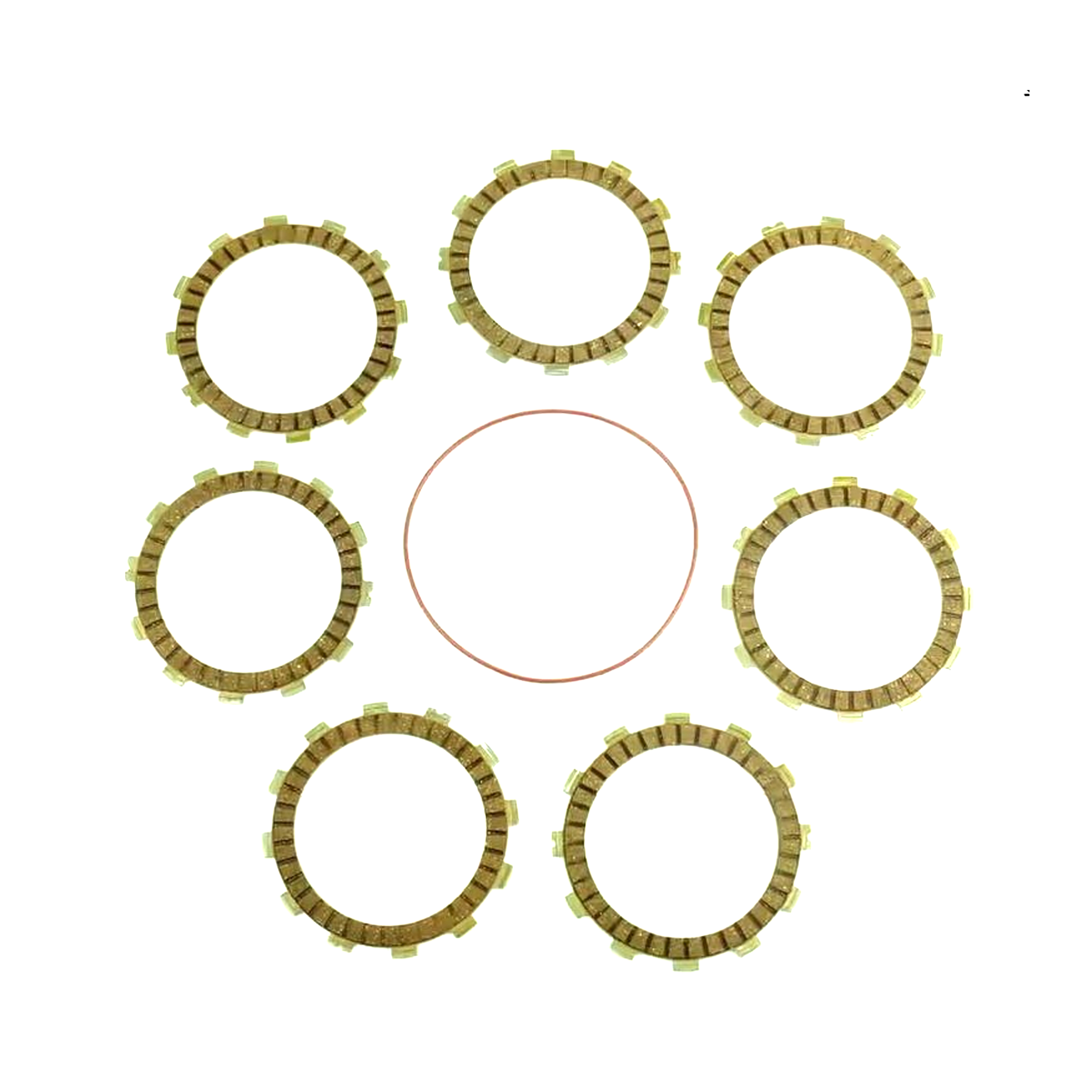 CLUTCH FRICTION PLATE SET HSQ CR125 97-09, ATHENA P40230029, WITH GASKET image 1