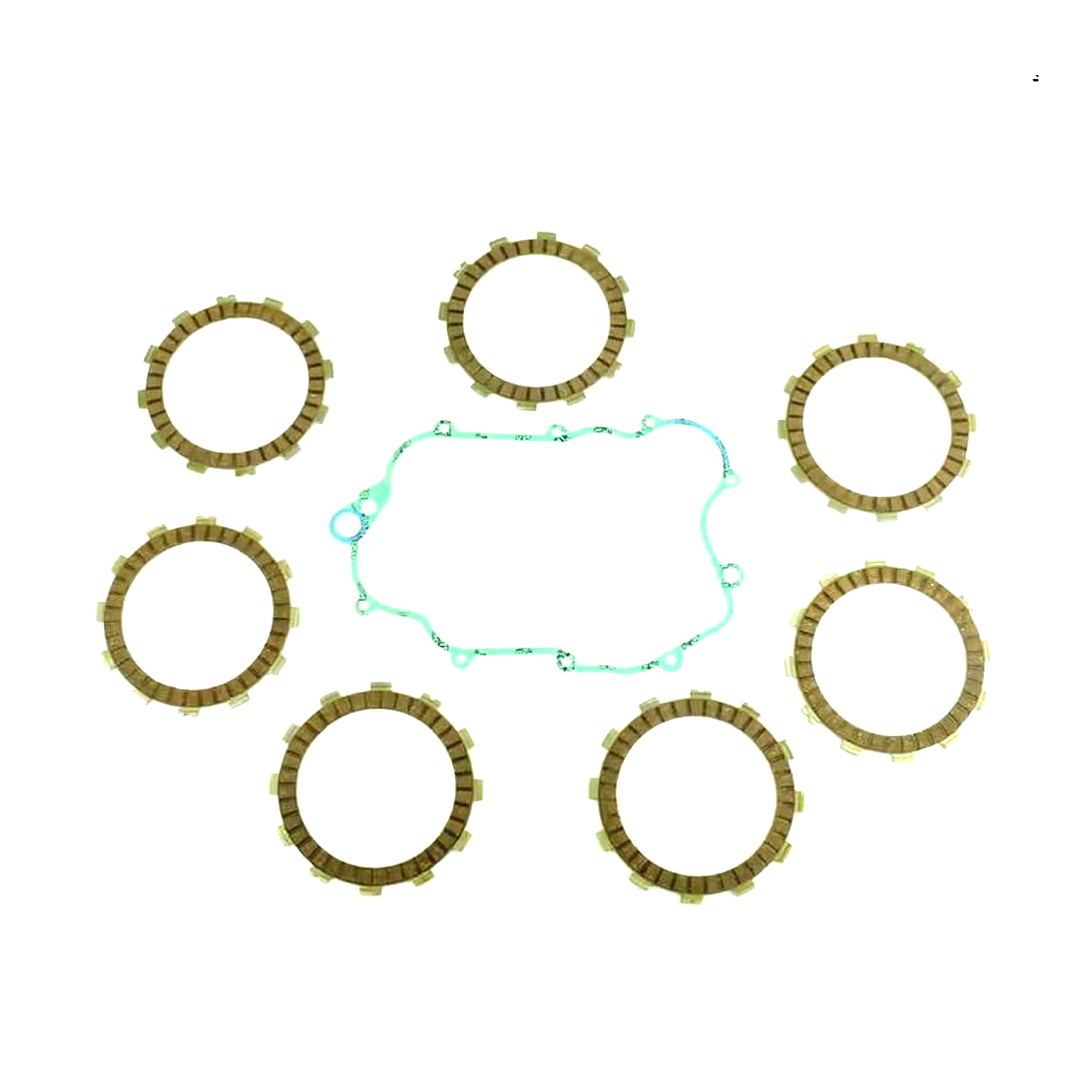 CLUTCH FRICTION PLATE SET KTM SX125 95-12, ATHENA P40230031, WITH GASKET image 1