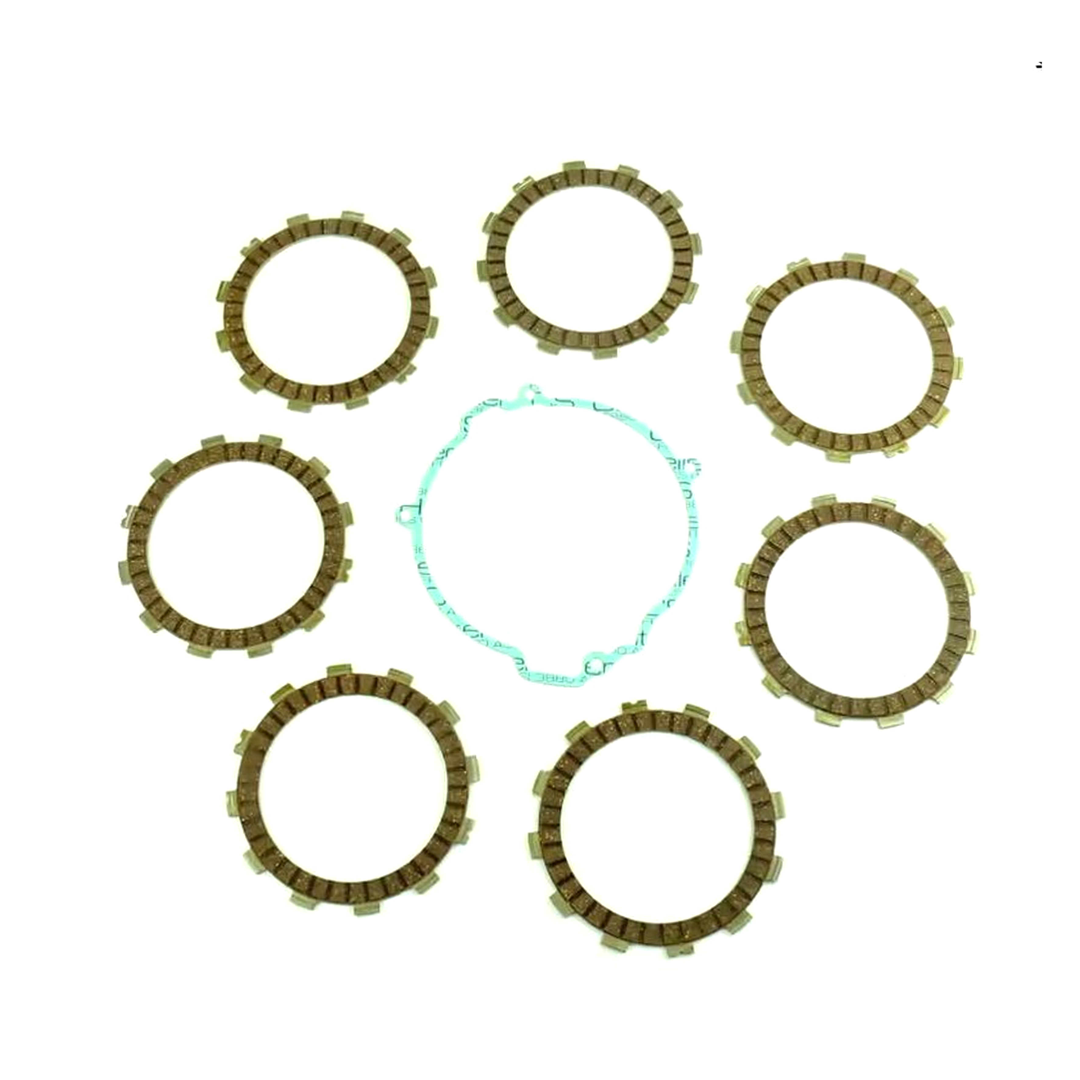 CLUTCH FRICTION PLATE SET KTM SX125 98-15, ATHENA P40230036, WITH GASKET image 1