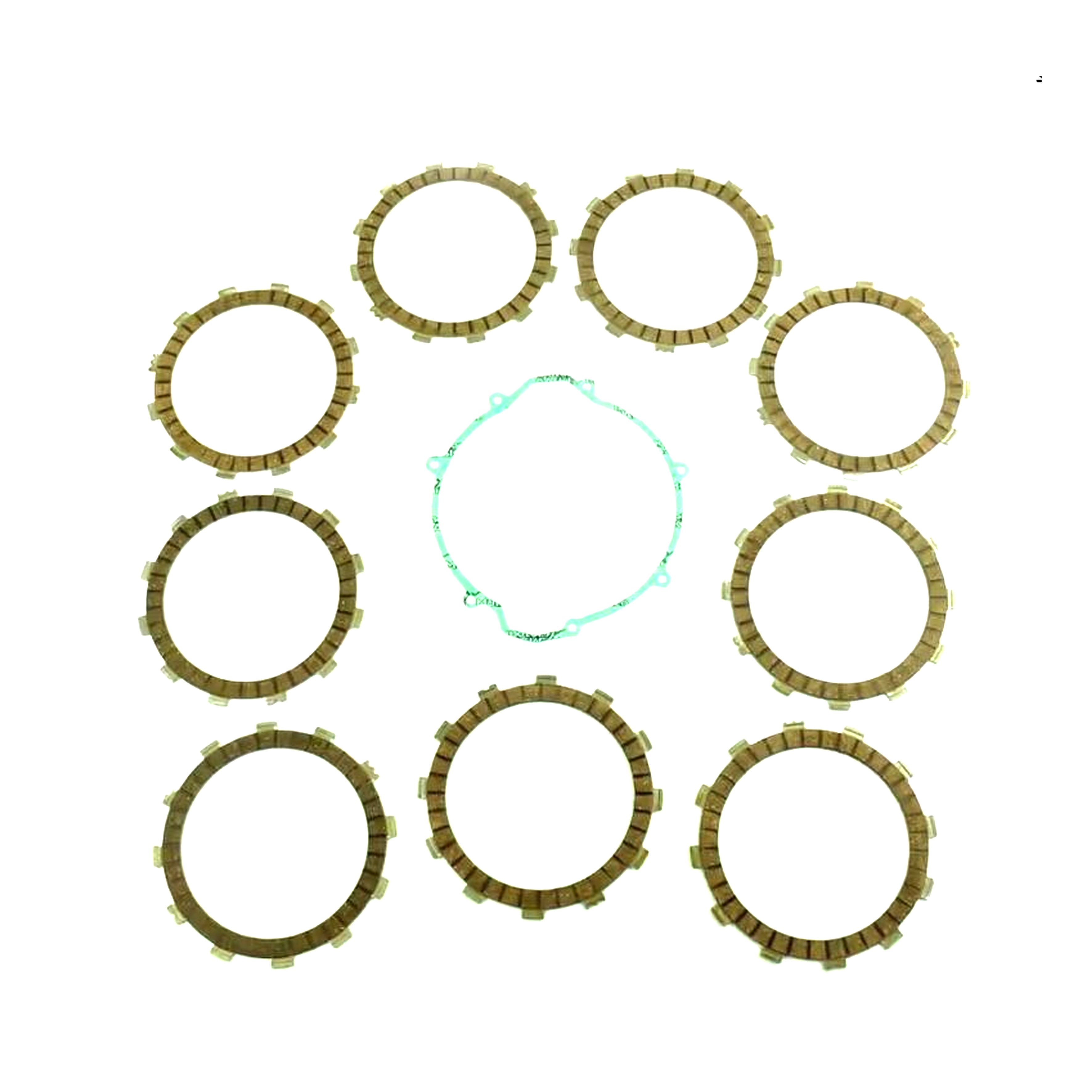 CLUTCH FRICTION PLATE SET KTM SX250 94-02, ATHENA P40230037, WITH GASKET image 1