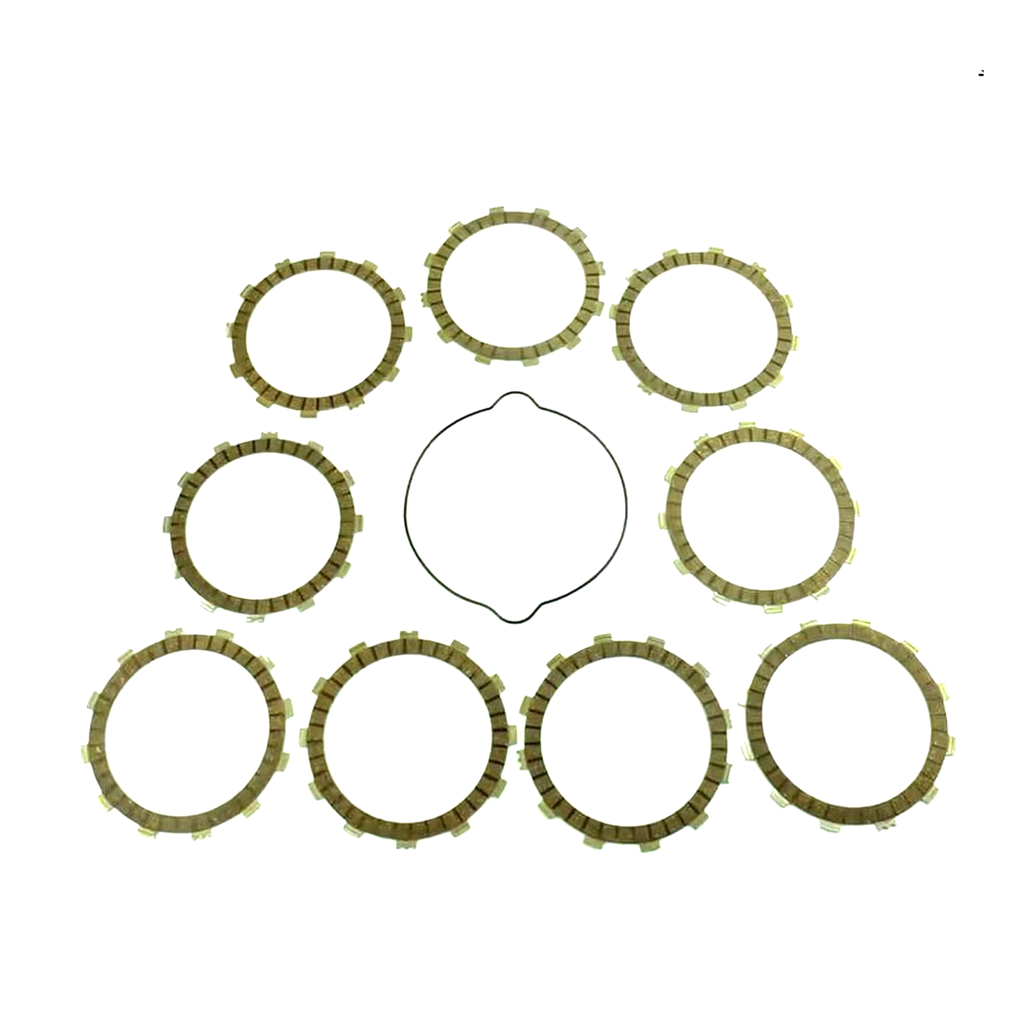 CLUTCH FRICTION PLATE SET KTM SX250 03-12, ATHENA P40230038, WITH GASKET image 1