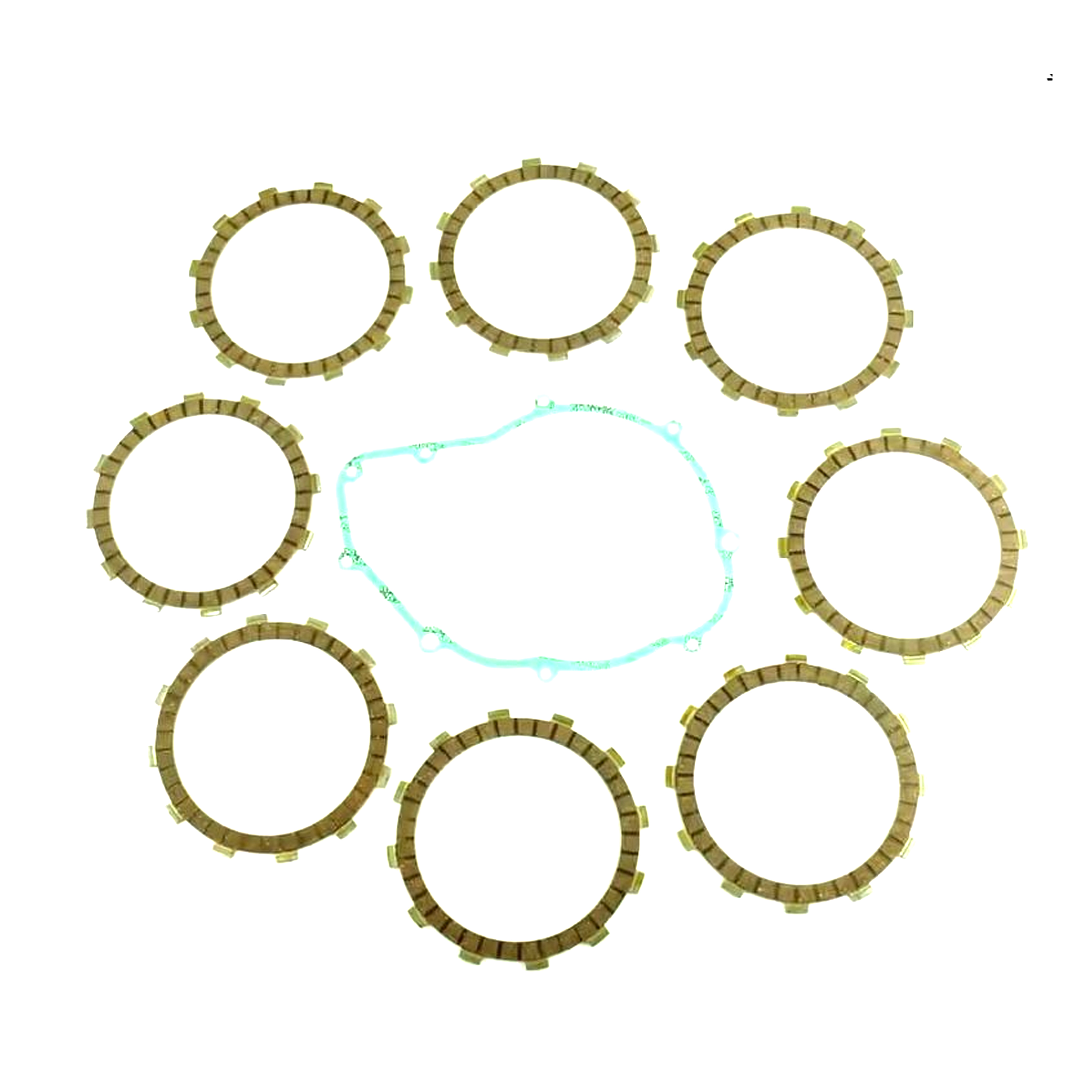 CLUTCH FRICTION PLATE SET KTM LC4 540 98-00, ATHENA P40230041, WITH GASKET image 1