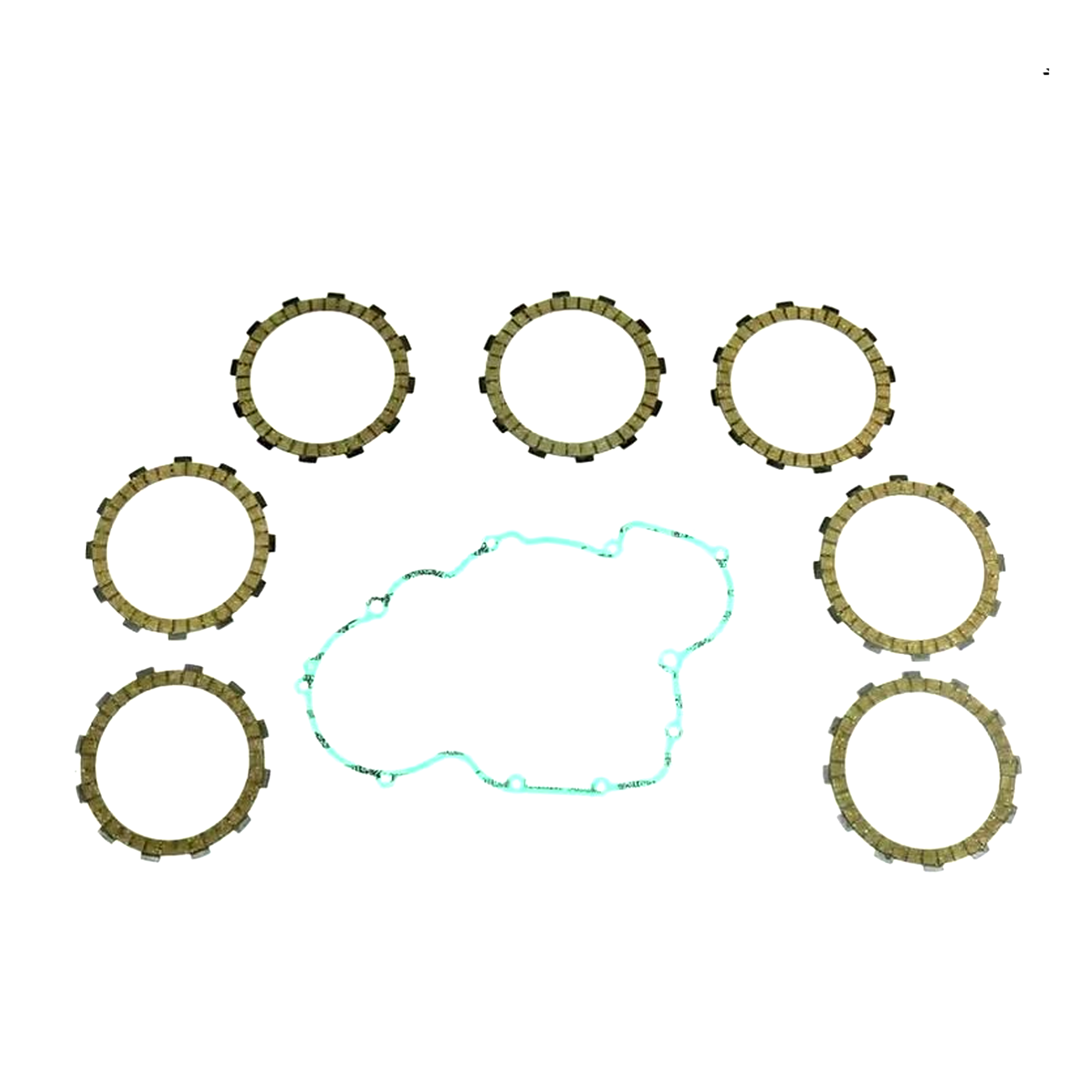 CLUTCH FRICTION PLATE SET KTM SX450 04-05, ATHENA P40230043, WITH GASKET image 1