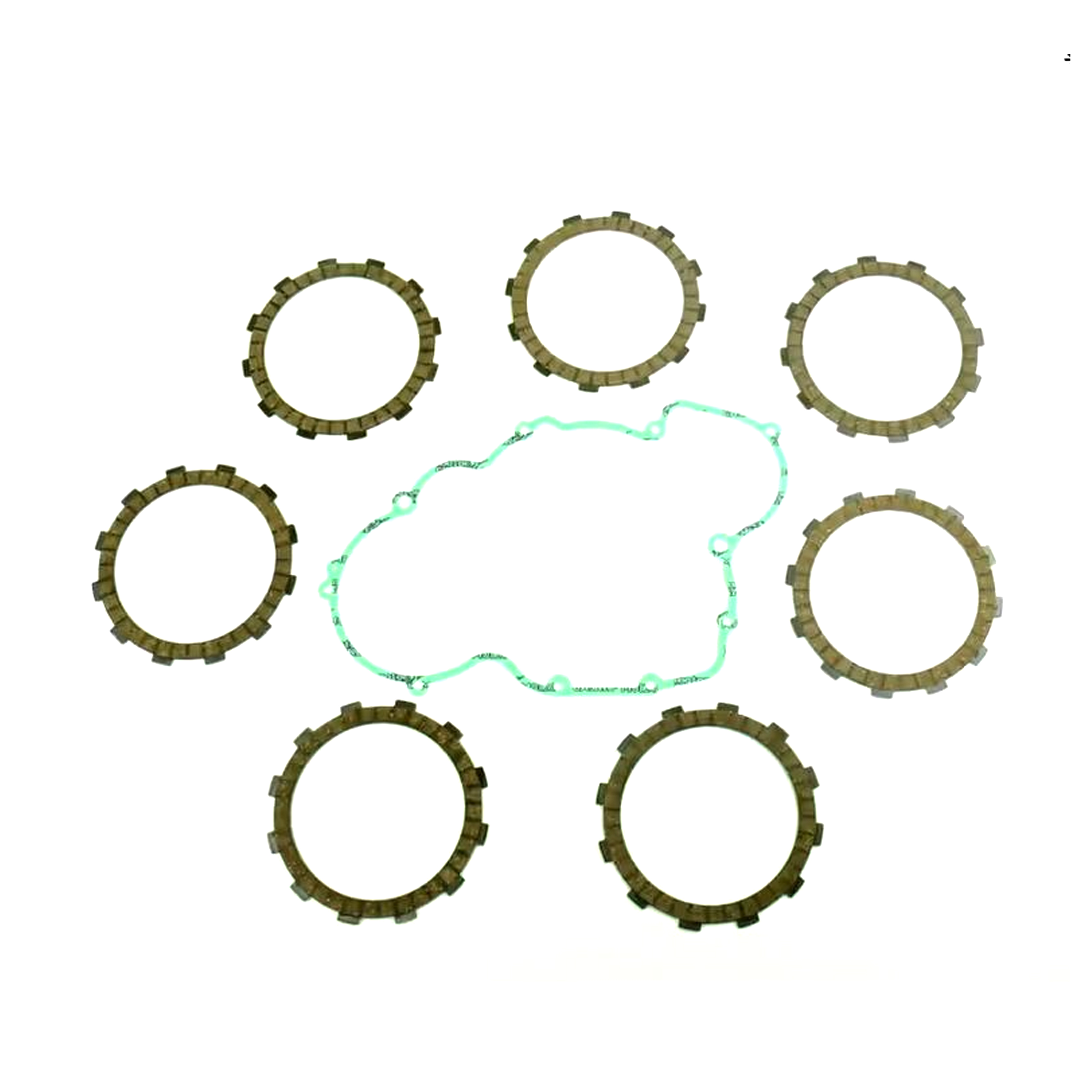 CLUTCH FRICTION PLATE SET KTM SX450 06, ATHENA P40230047, WITH GASKET image 1