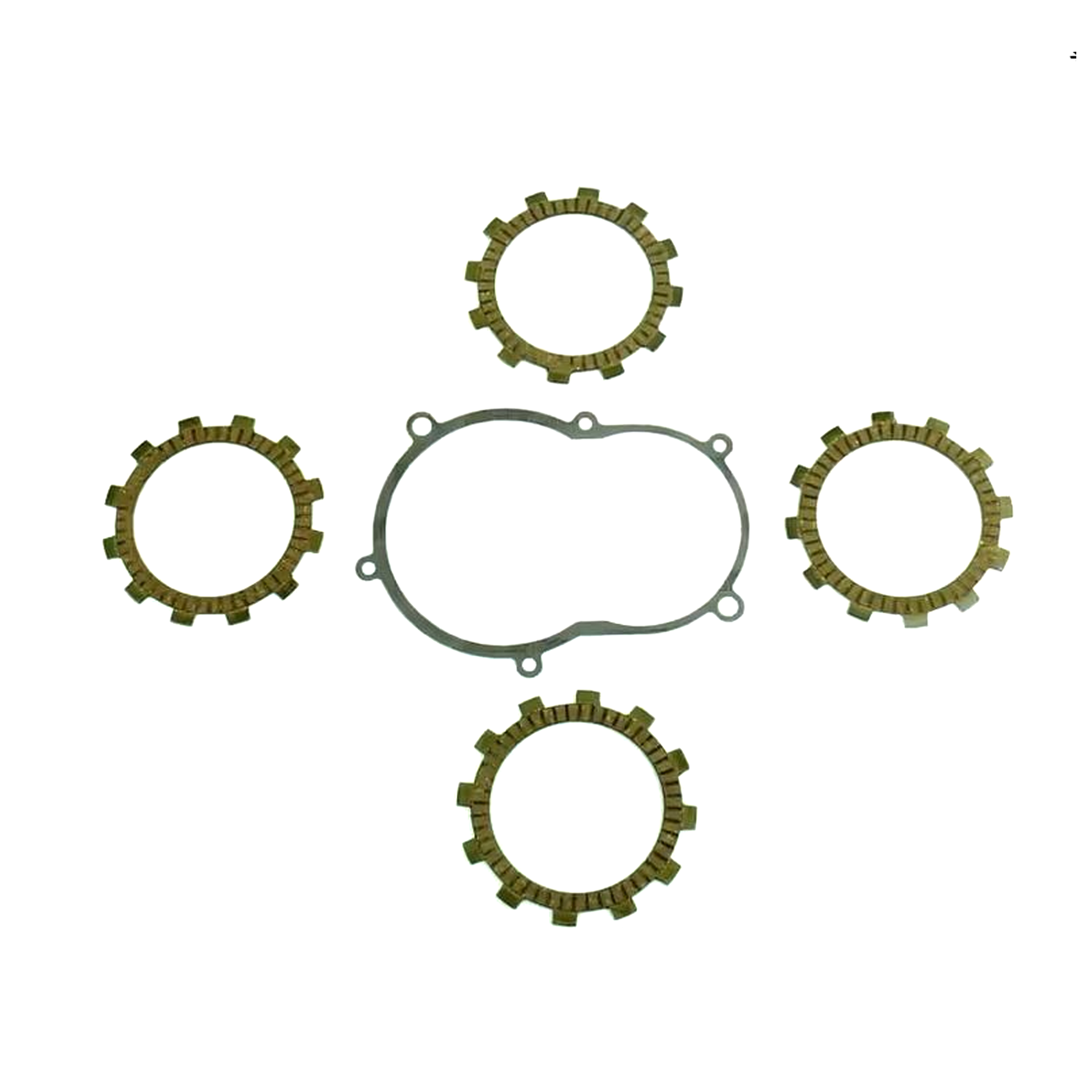 CLUTCH FRICTION PLATE SET KTM SX50 02-04, ATHENA P40230050, WITH GASKET image 1