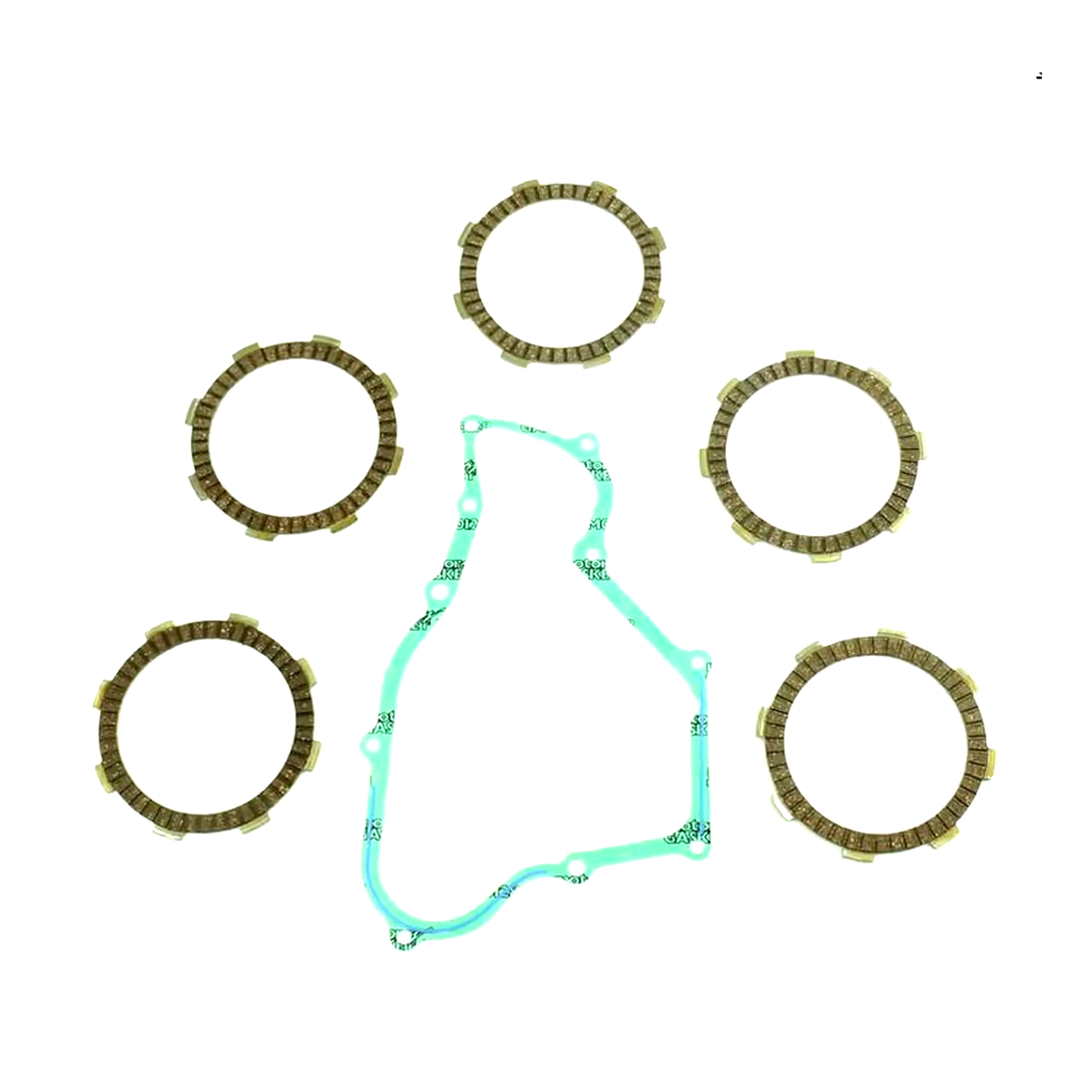 CLUTCH FRICTION PLATE SET HONDA CR85 03-07, ATHENA P40230052, WITH GASKET image 1