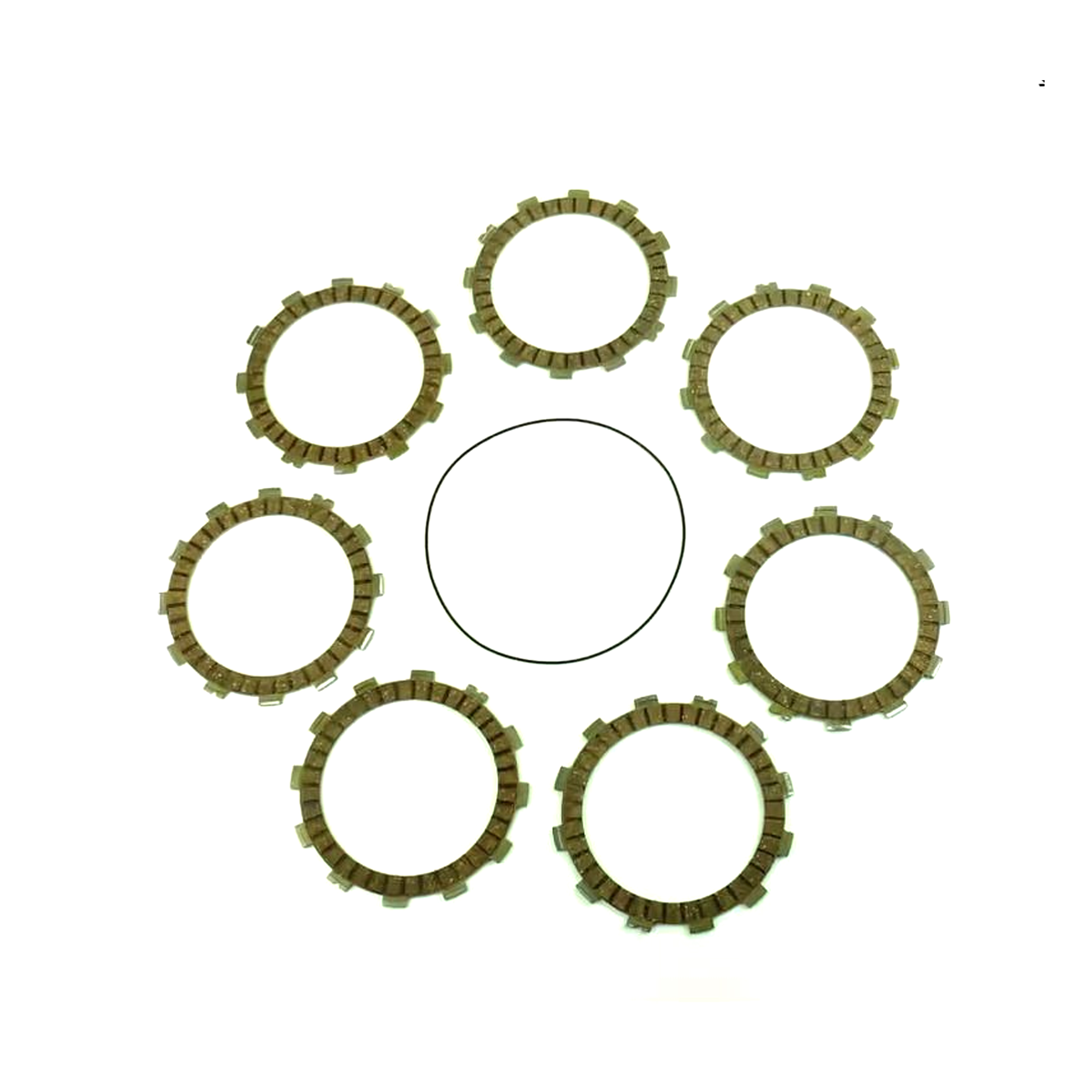 CLUTCH FRICTION PLATE SET HONDA CR125 86-99, ATHENA P40230053, WITH GASKET image 1