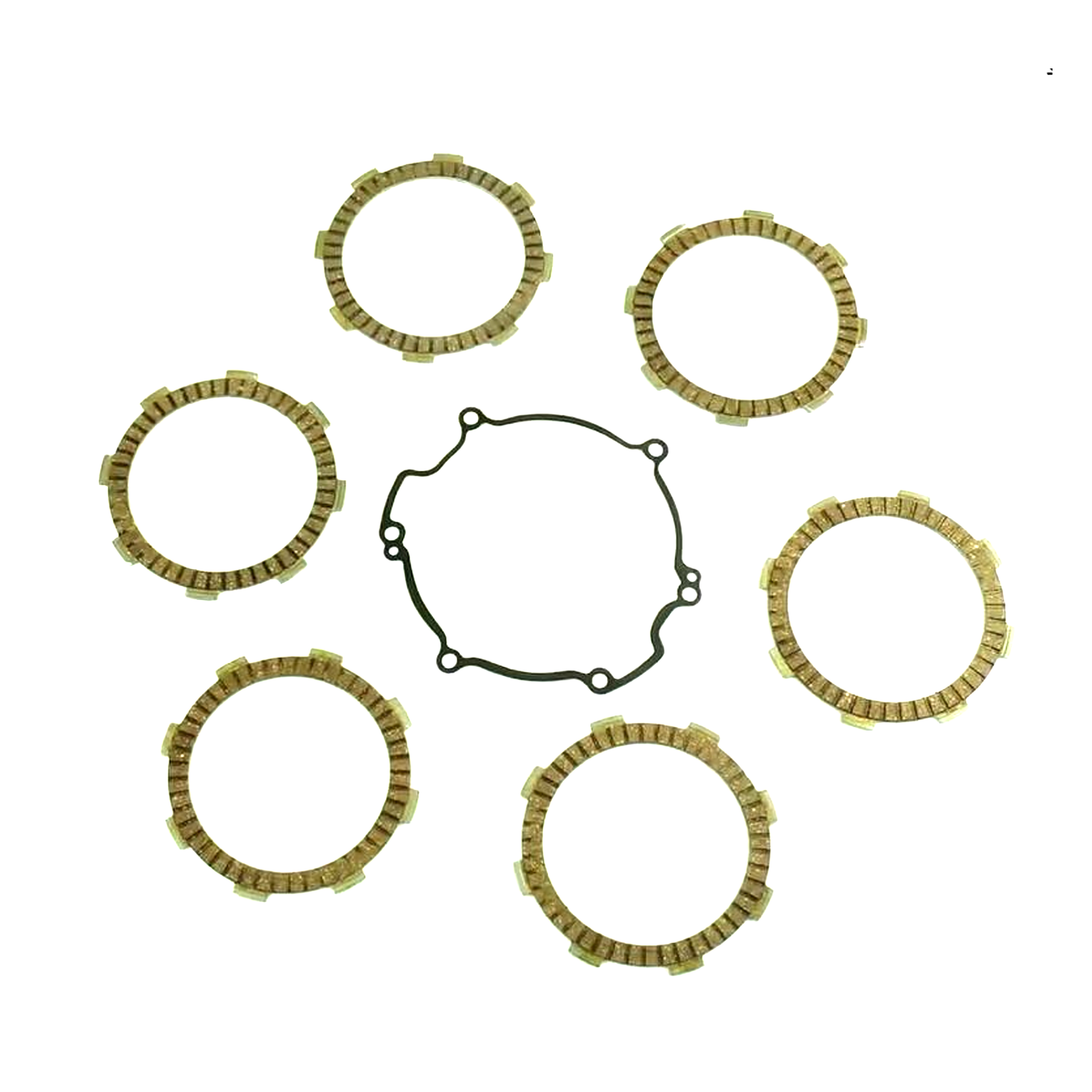 CLUTCH FRICTION PLATE SET KAWA KX85 01-22, ATHENA P40230058, WITH GASKET image 1