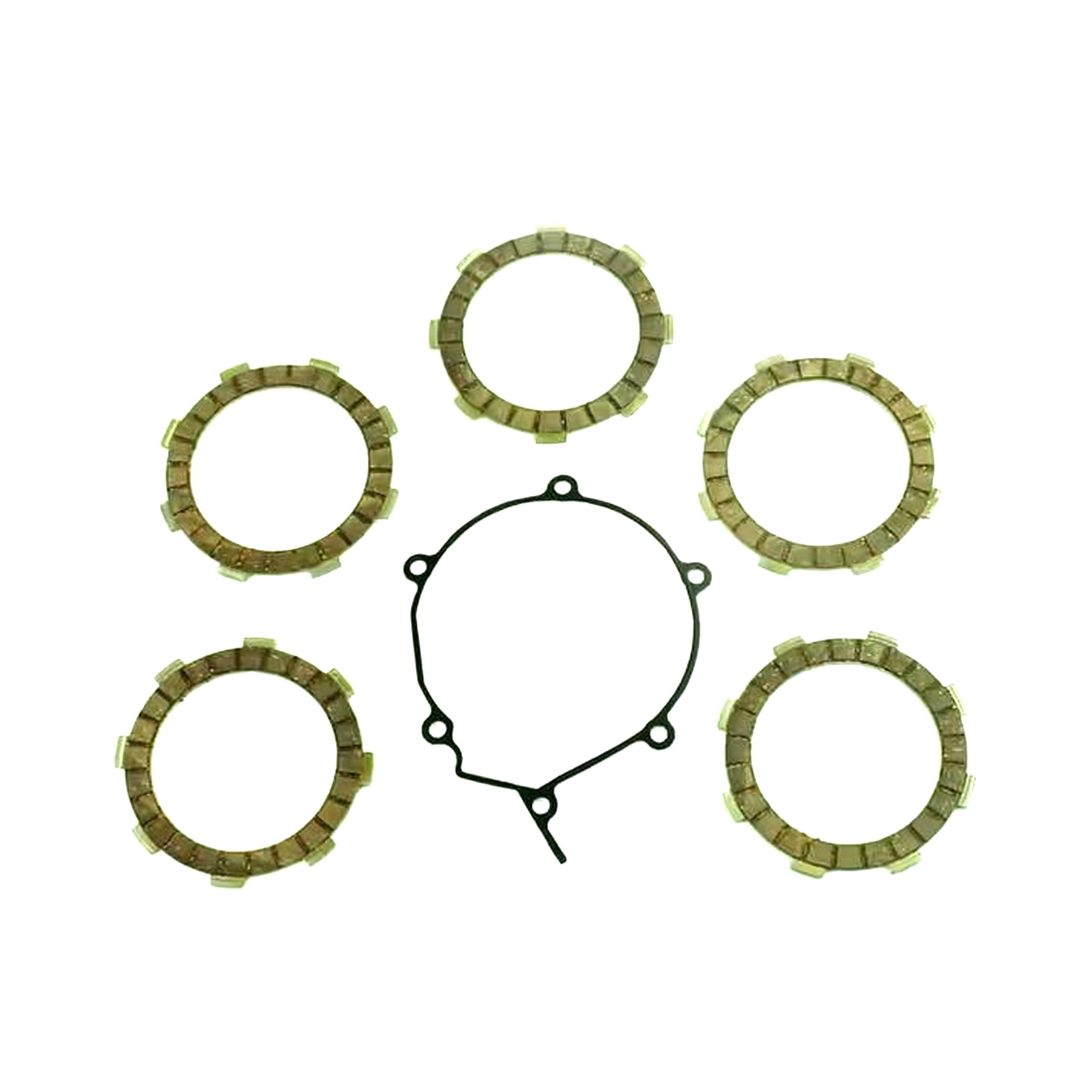 CLUTCH FRICTION PLATE SET KAWA KX 60 83-03, ATHENA P40230059, WITH GASKET image 1