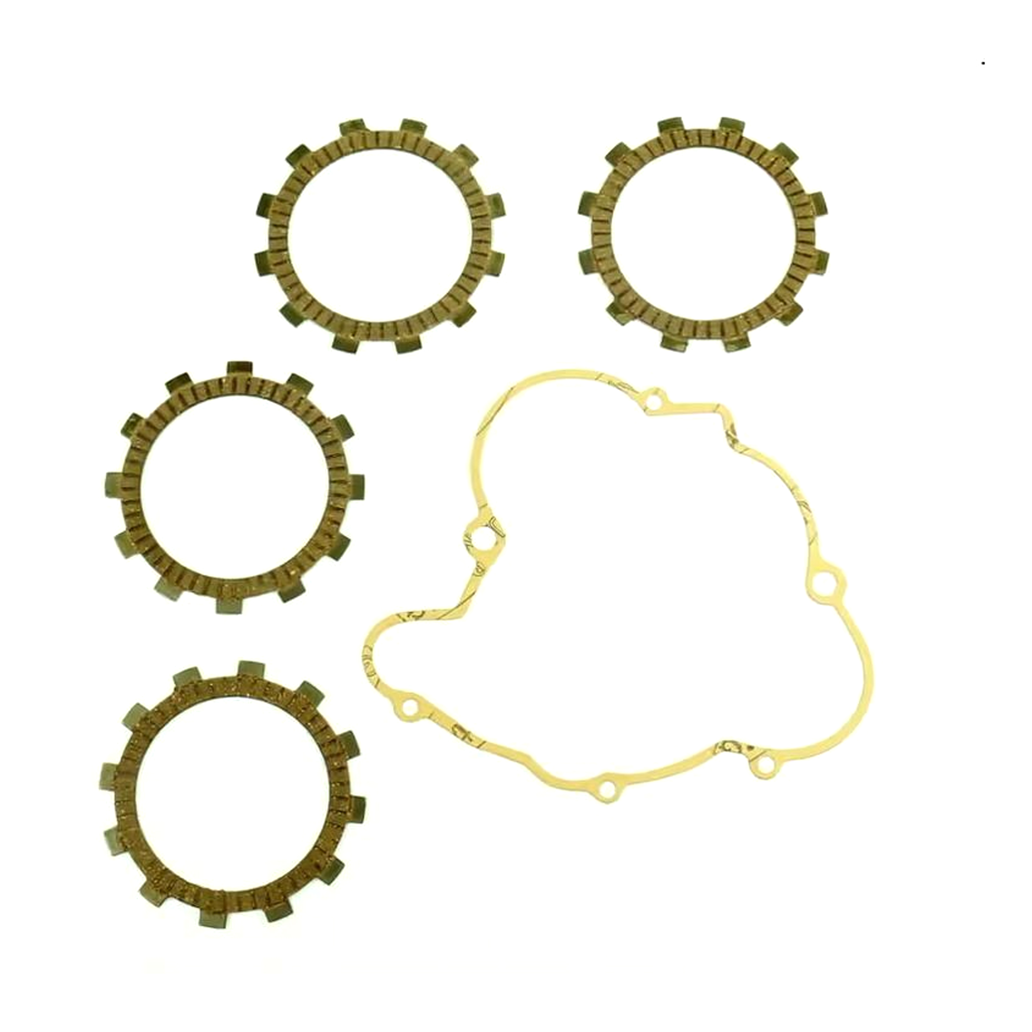 CLUTCH FRICTION PLATE SET KTM MX80 89-90, ATHENA P40230066, WITH GASKET image 1