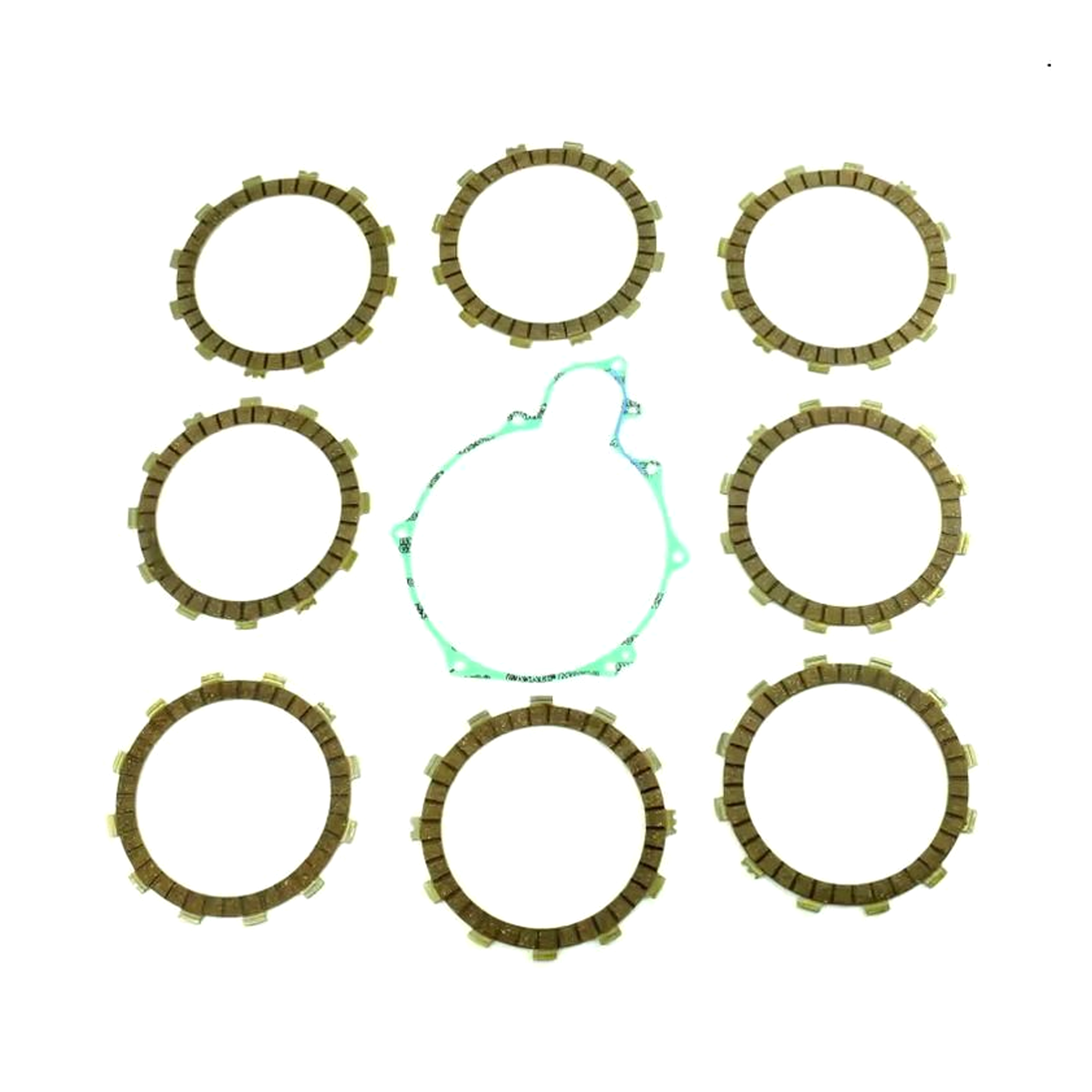 CLUTCH FRICTION PLATE SET YAMAHA YZ250 93-98, ATHENA P40230075, WITH GASKET image 1