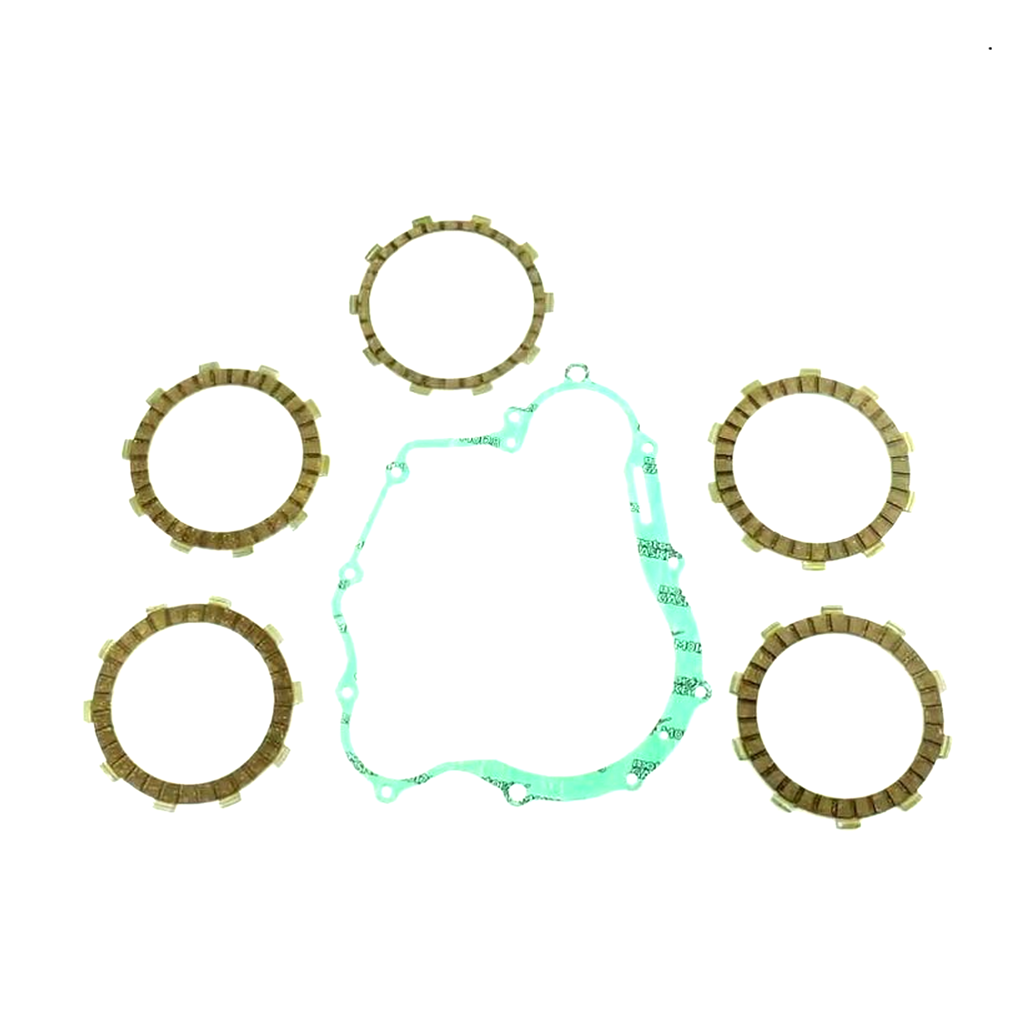 CLUTCH FRICTION PLATE SET YAMAHA WR125R 09-11, ATHENA P40230077, WITH GASKET image 1