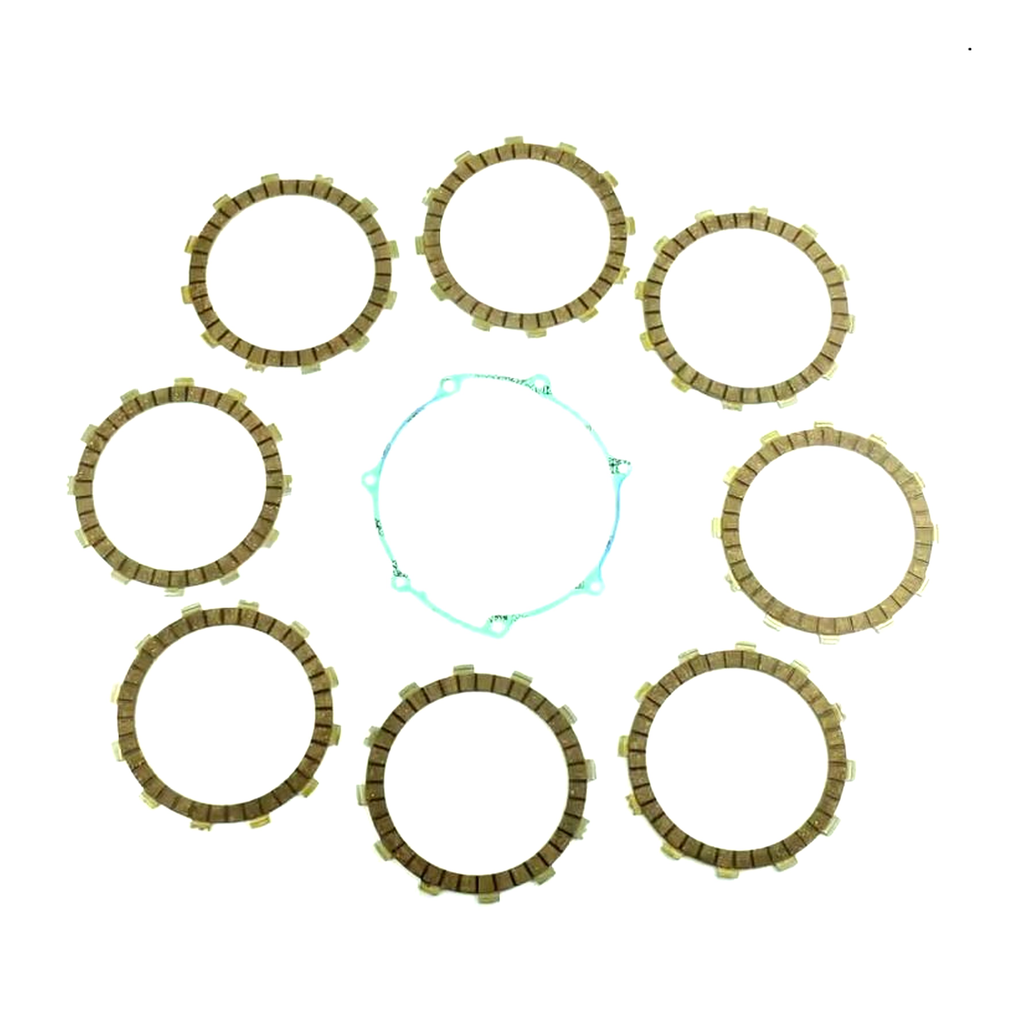 CLUTCH FRICTION PLATE SET YAMAHA WR450F 05-14, ATHENA P40230078, WITH GASKET image 1