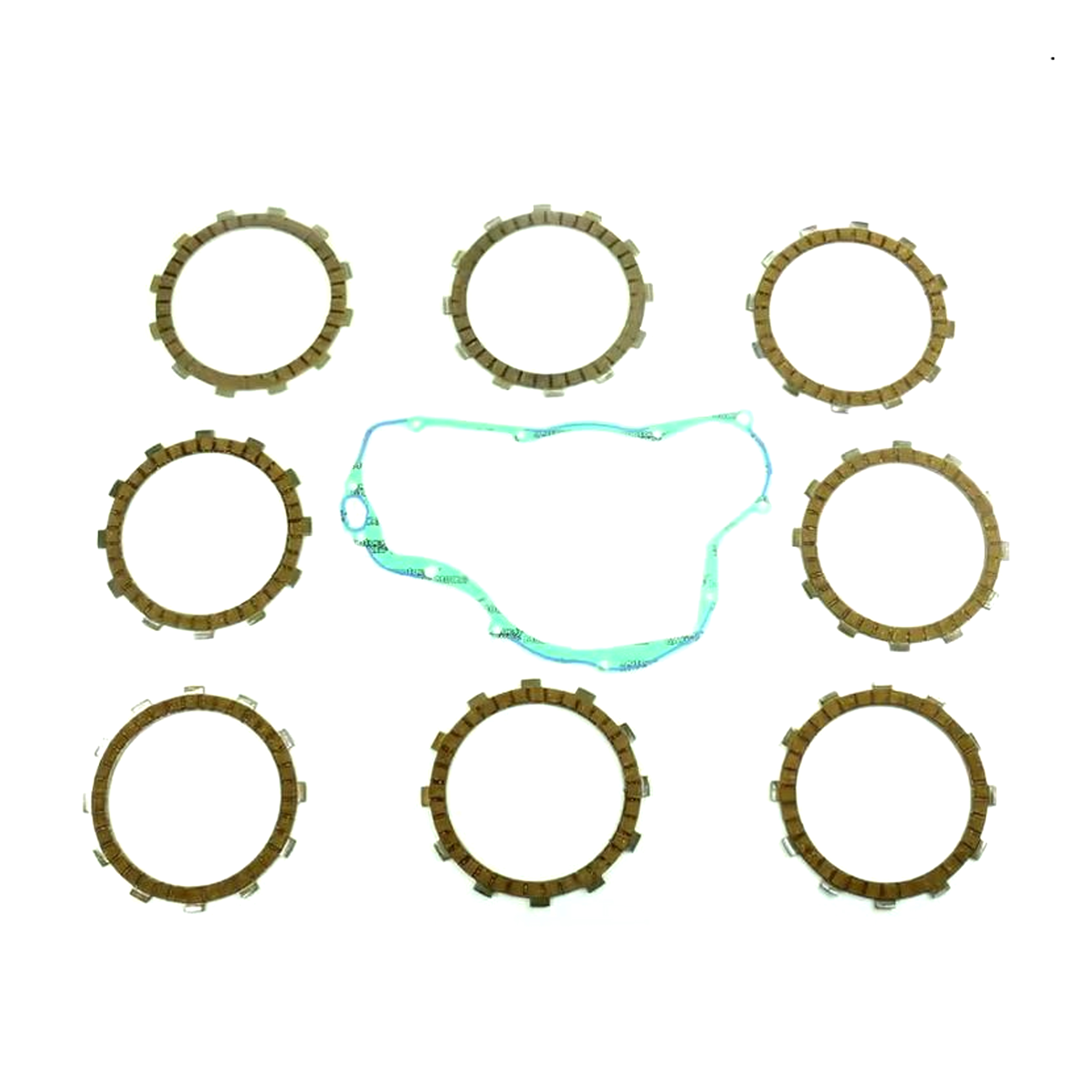 CLUTCH FRICTION PLATE SET SUZUKI RM250 03-05, ATHENA P40230086, WITH GASKET image 1