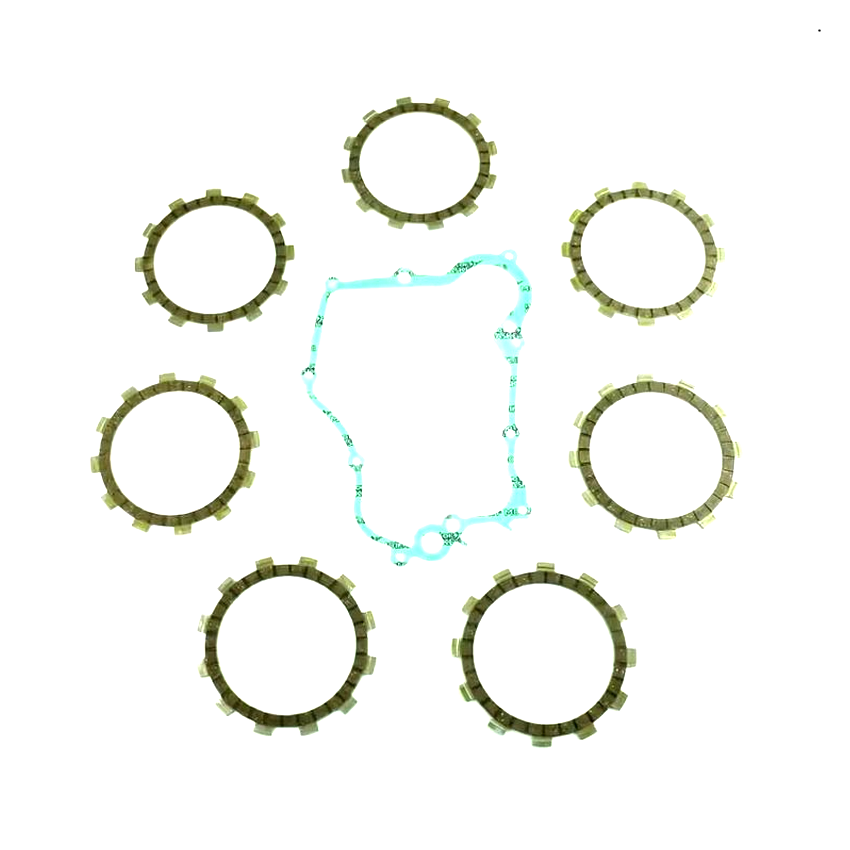 CLUTCH FRICTION PLATE SET YAMAHA YZ125 91-92, ATHENA P40230098, WITH GASKET