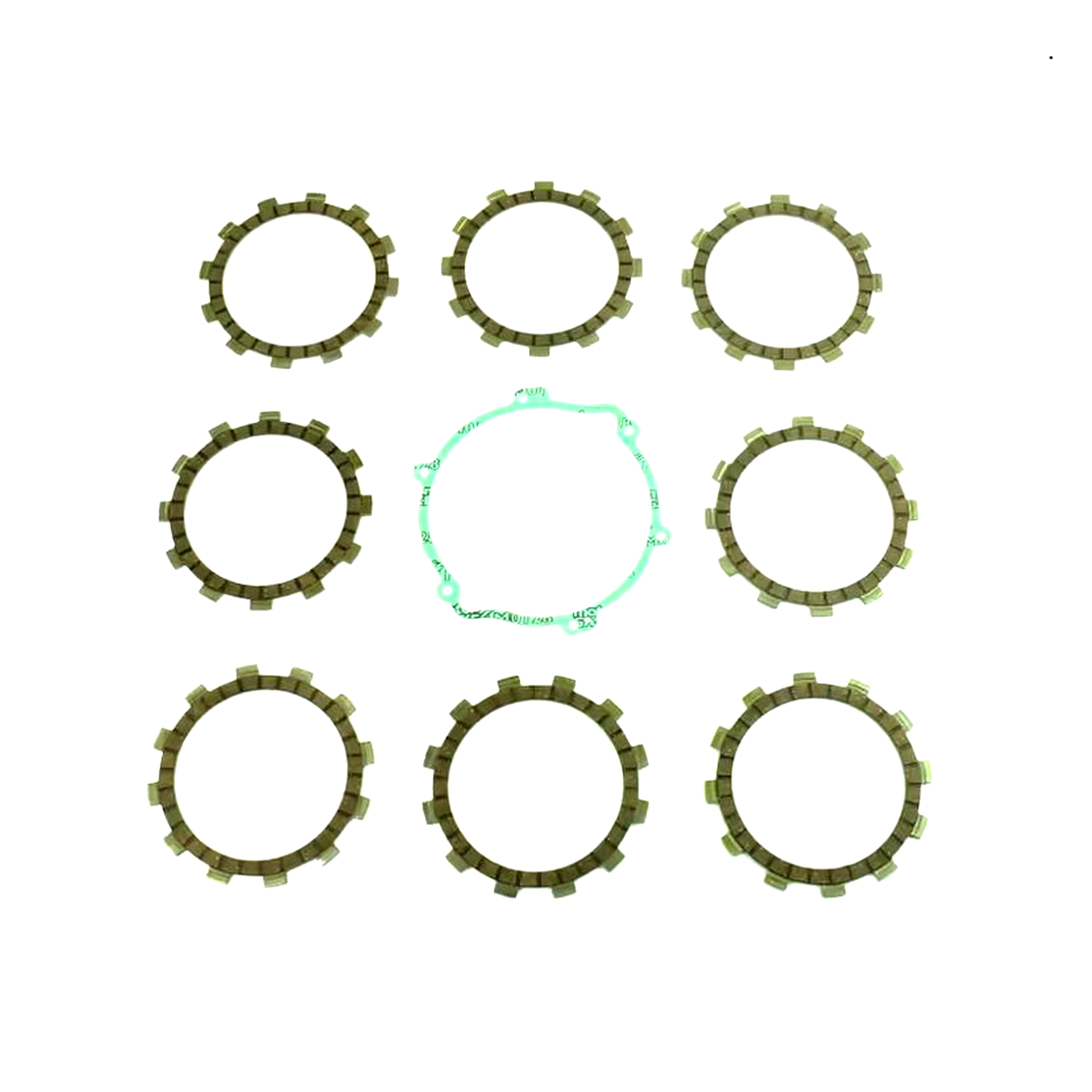 CLUTCH FRICTION PLATE SET YAMAHA YZ125 93-03, ATHENA P40230100, WITH GASKET image 1
