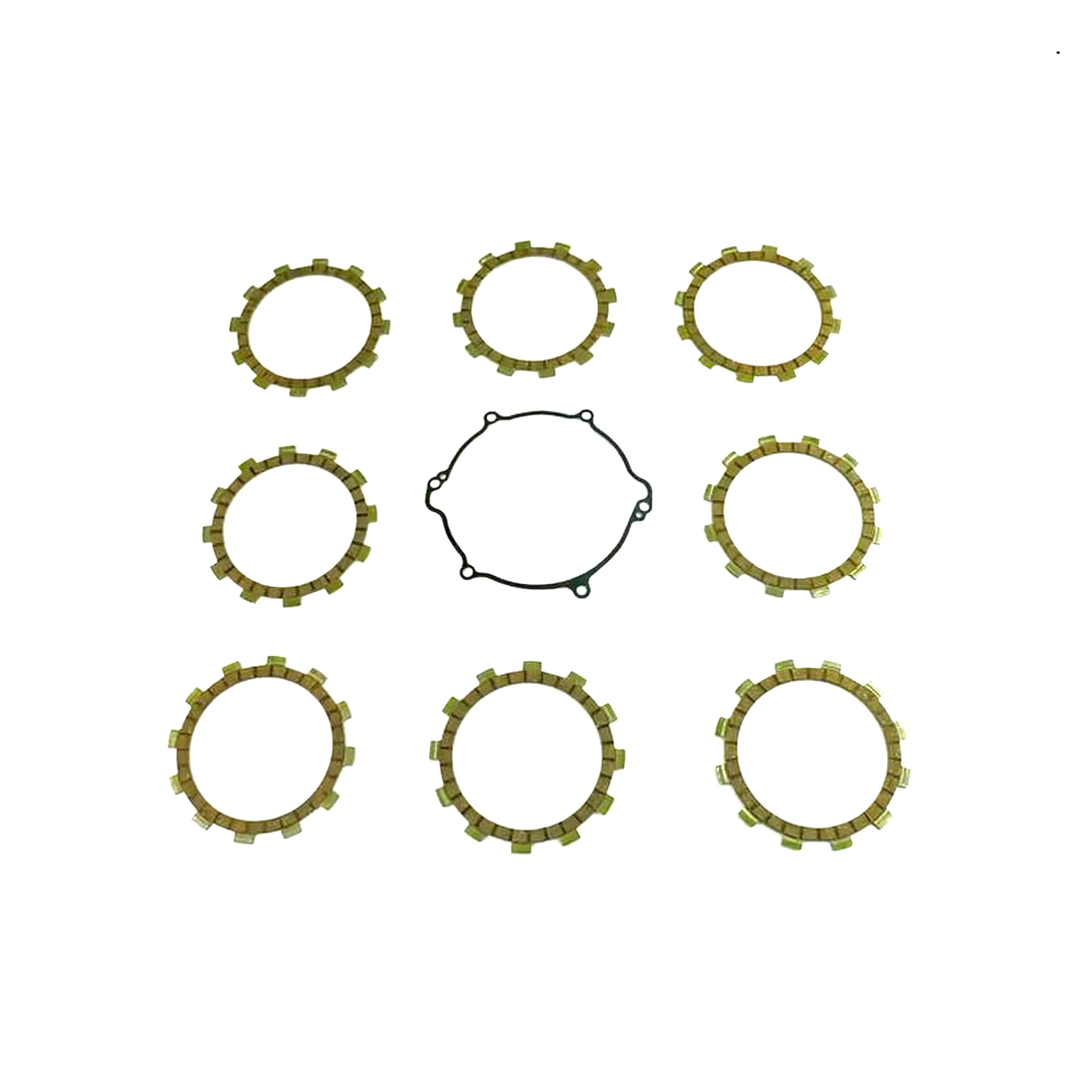 CLUTCH FRICTION PLATE SET YAMAHA YZ125 05-22, ATHENA P40230101, WITH GASKET image 1