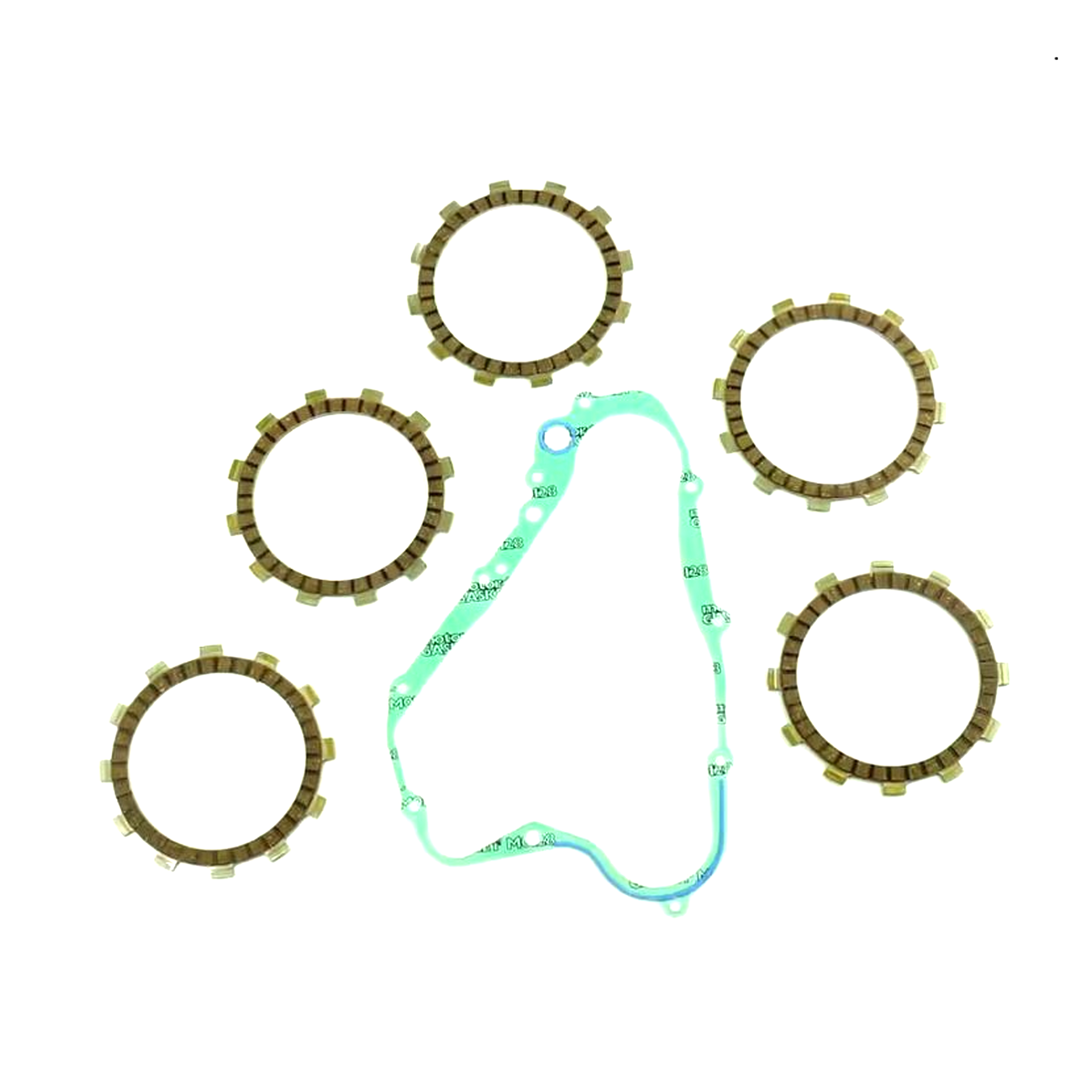 CLUTCH FRICTION PLATE SET SUZUKI RM85 02-22, ATHENA P40230110, WITH GASKET image 1
