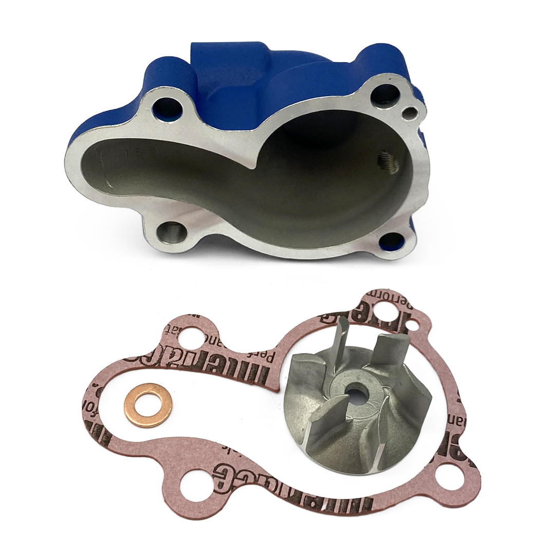 WATER PUMP COVER BLUE 2024 KAWASAKI KX 450 F, BOYESEN WPK18DL SUPERCOOLER thumbnail 5