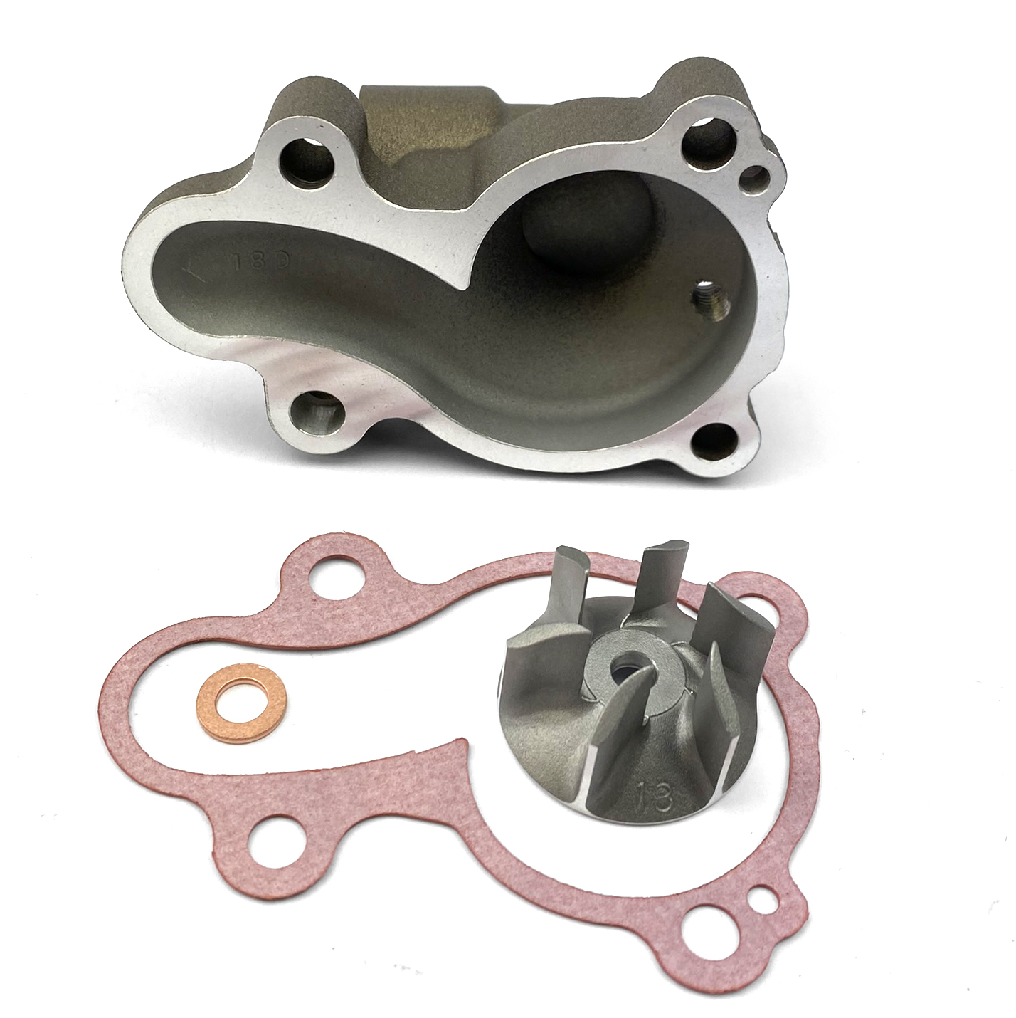 WATER PUMP COVER MAGNESIUM 2024 KAWASAKI KX 450 F, BOYESEN WPK18DM SUPERCOOLER thumbnail 5