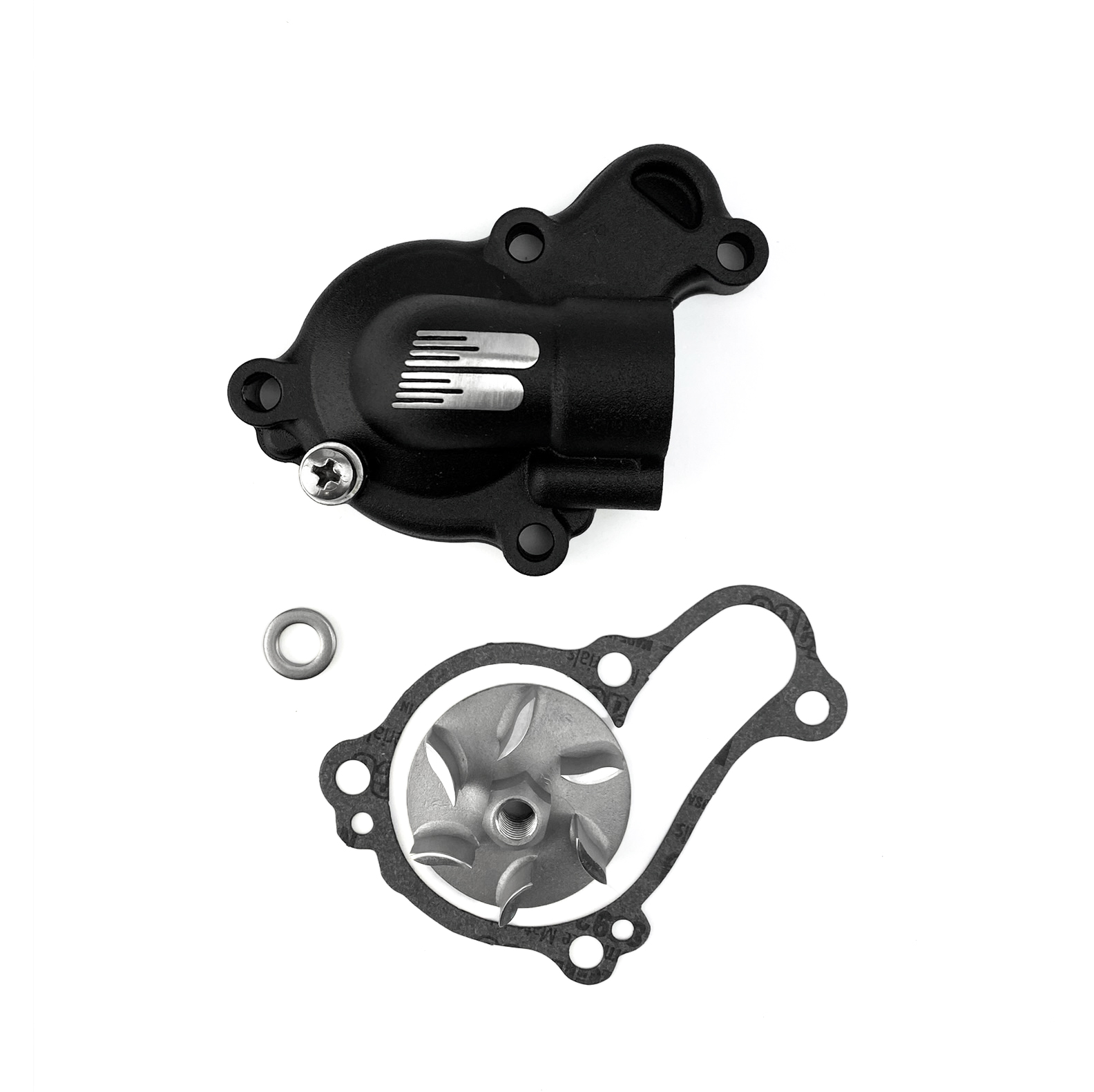 WATER PUMP COVER 19-25 YZ250F, SUPERCOOLER BOYESEN WPK-37CB, BLACK thumbnail 2