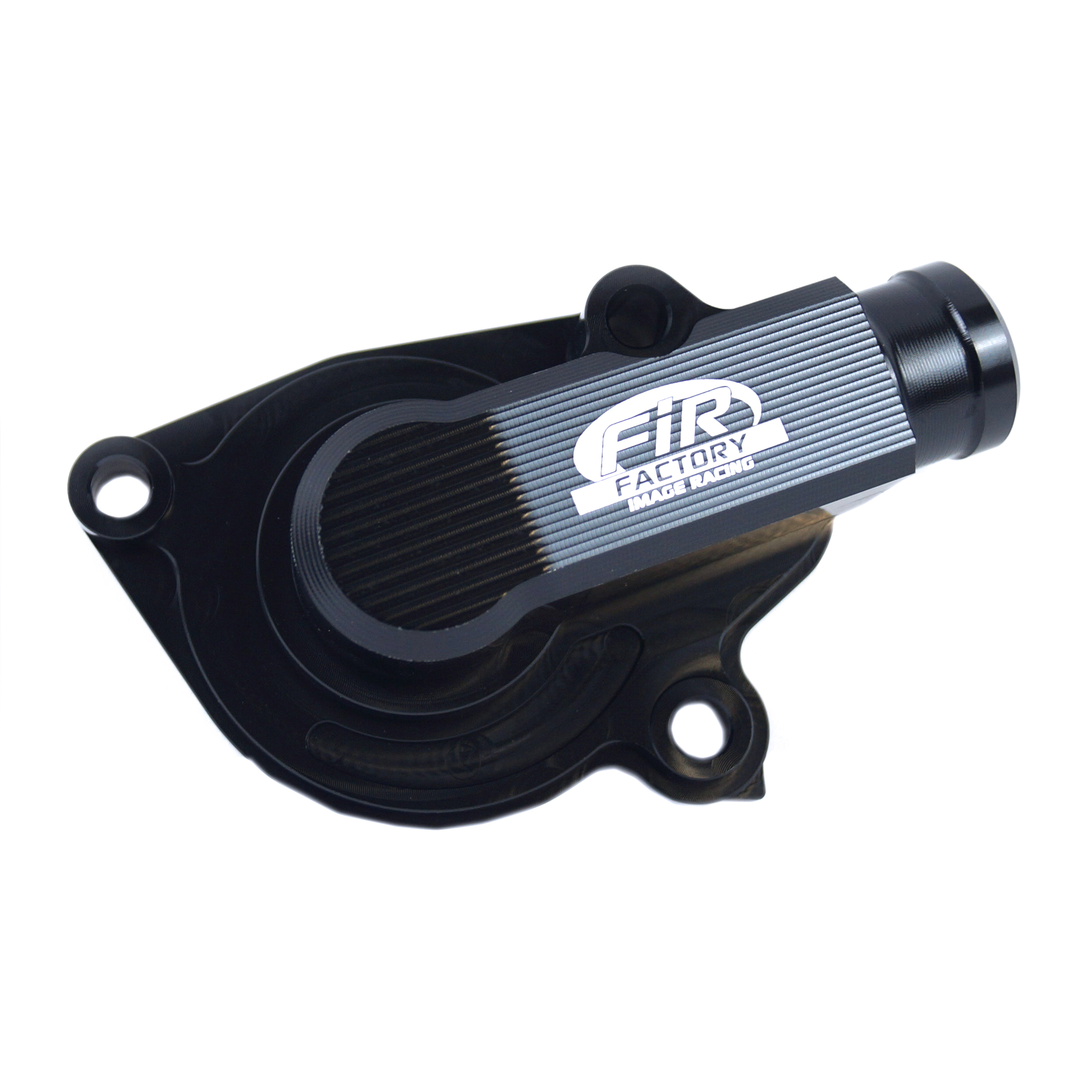 WATER PUMP COVER 2023 KTM 2T, FIR ASWPC-29, BILLET ALLOY BLACK, STANDARD WATER PUMP COVER image 1