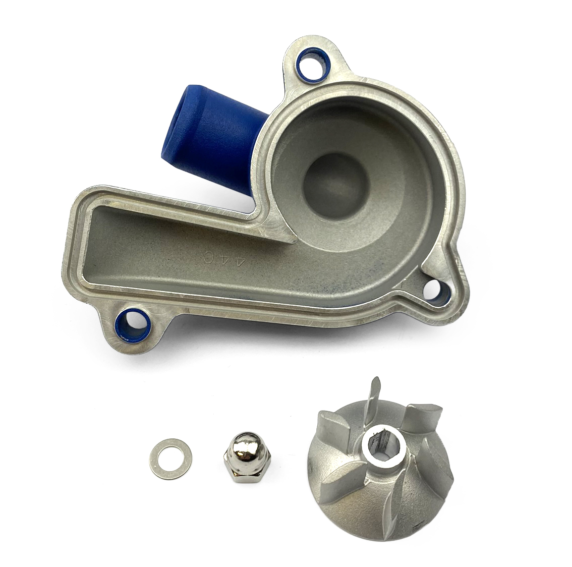 WATER PUMP COVER BLUE 23-24 KTM 250/350 SX-F, BOYESEN WPK44CL SUPERCOOLER thumbnail 4