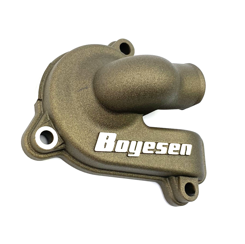 WATER PUMP COVER MAGNESIUM 23-24 KTM 250/350 SX-F, BOYESEN WPK44CM SUPERCOOLER image 1