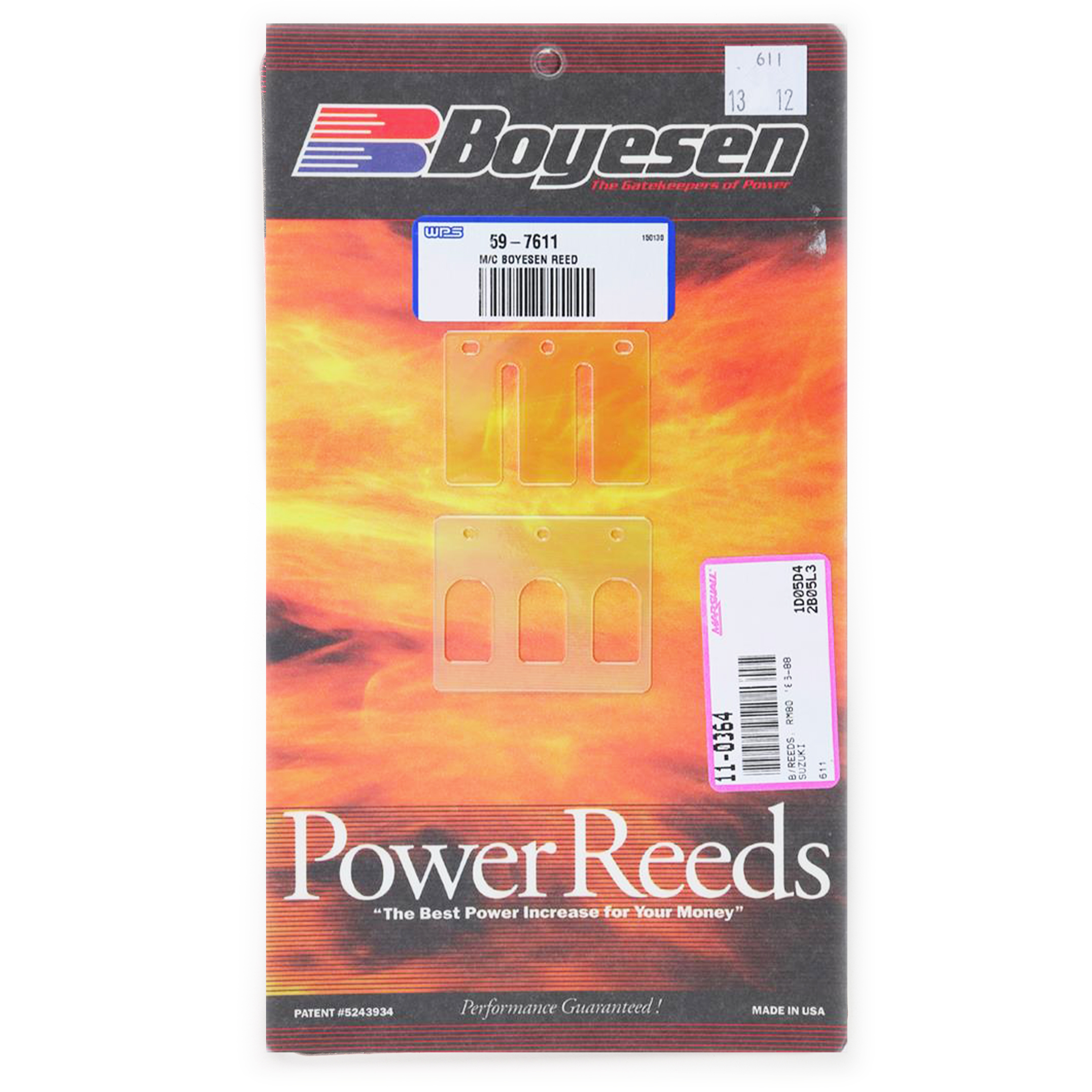 BOYESEN REEDS 611 RM80 86-88 image 1