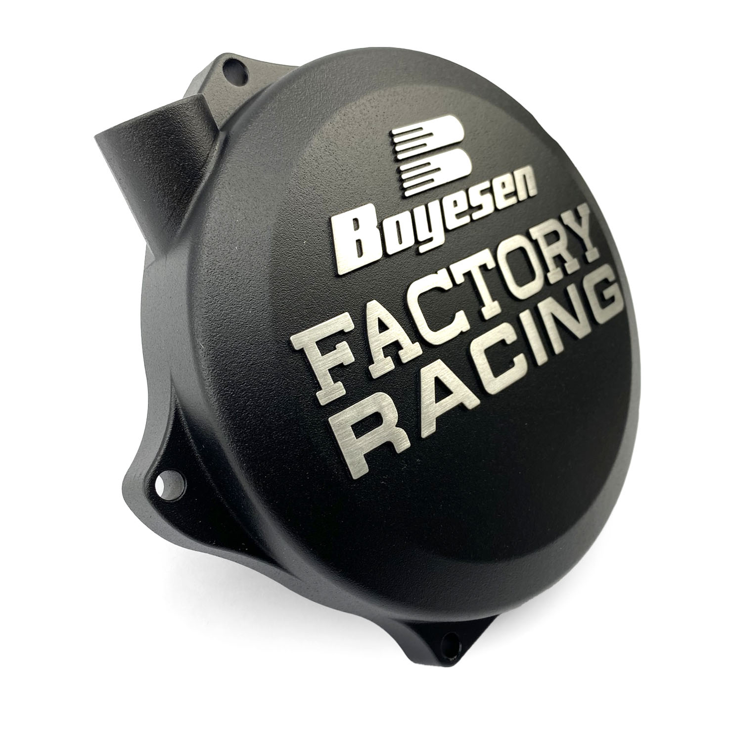 CLUTCH COVER 21-25 KX250/X KAWASAKI, BOYESEN CC-17CB, BLACK image 1