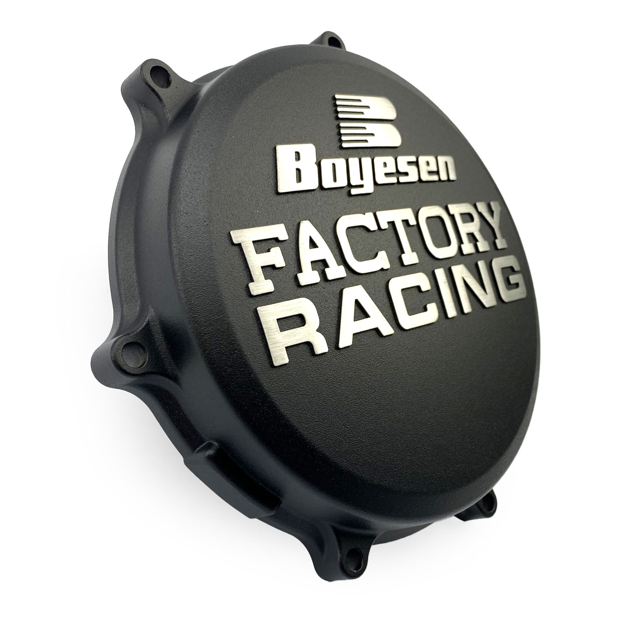 CLUTCH COVER 21-23 KX450/X KAWASAKI, BOYESEN CC-18DB, BLACK image 1