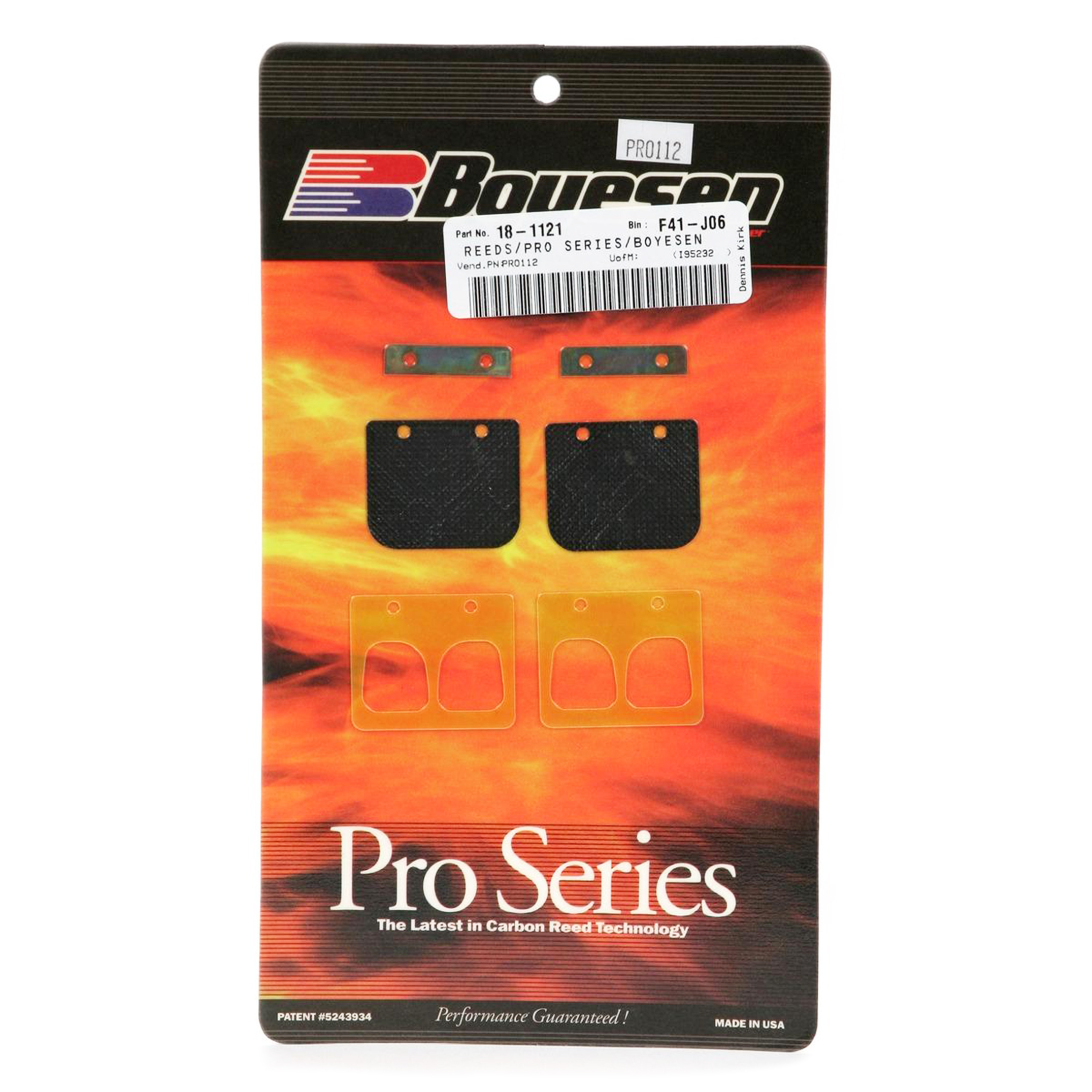 PRO-112 PRO REEDS KTM 50 65, Boyesen Pro Series Reeds - PRO