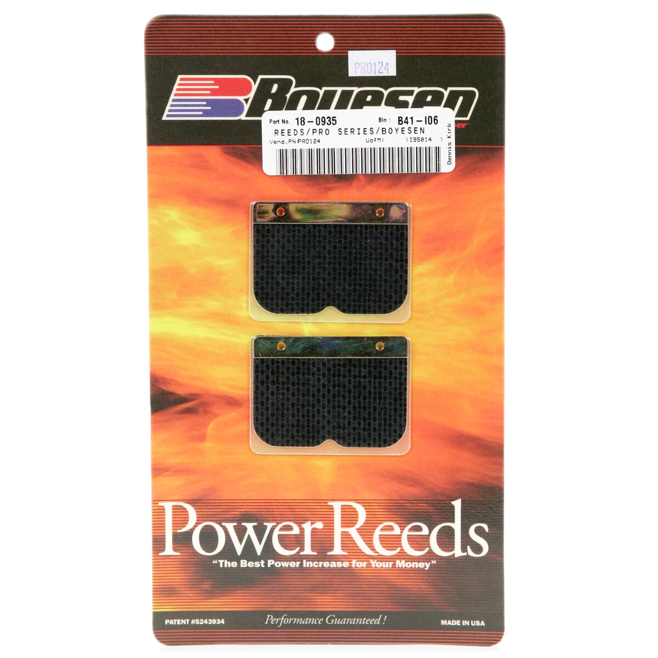 PRO-124 BOYESEN REED CARB, Boyesen Pro Series Reeds - PRO