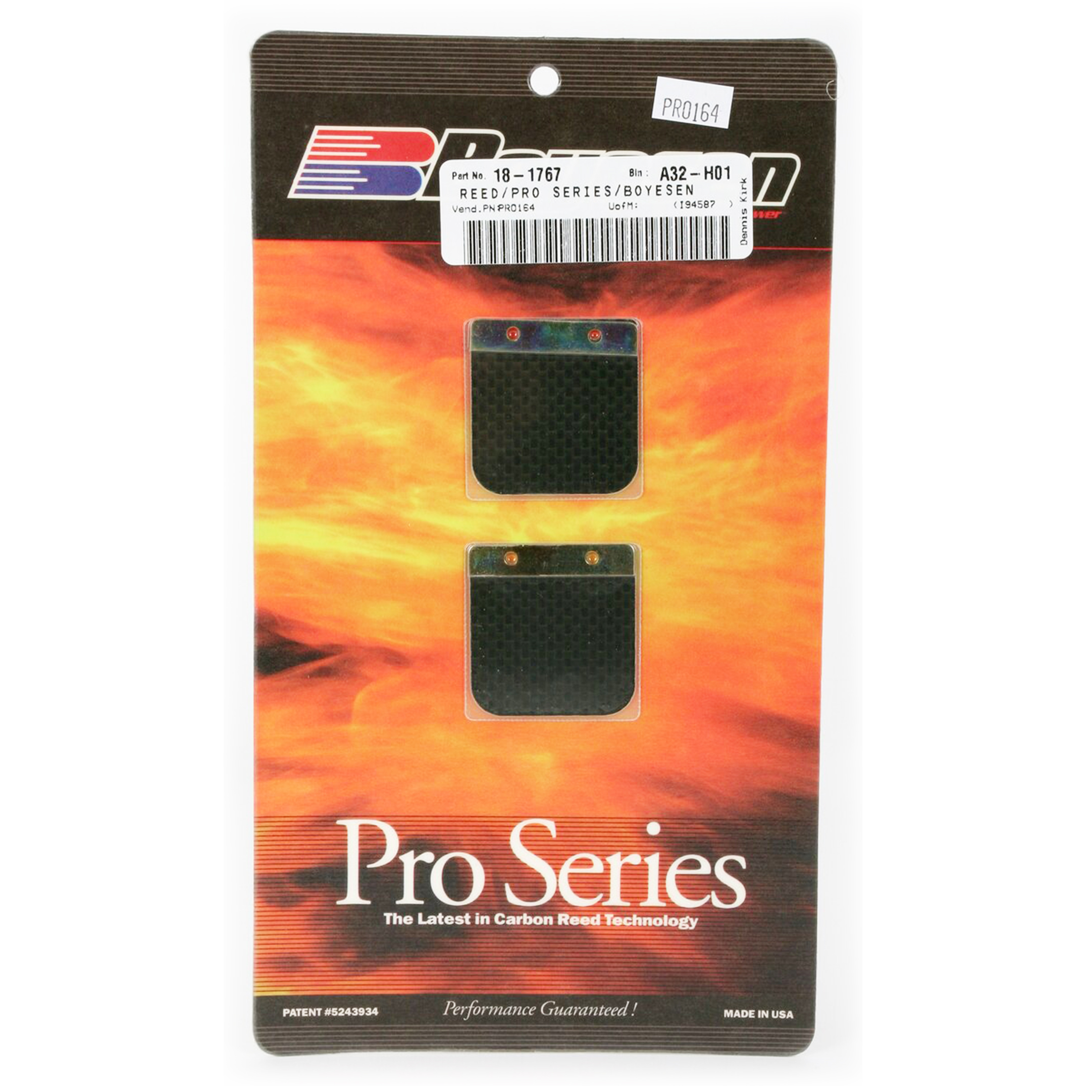 PRO-164 REED 02/03 RM85, Boyesen Pro Series Reeds - PRO, PRO164