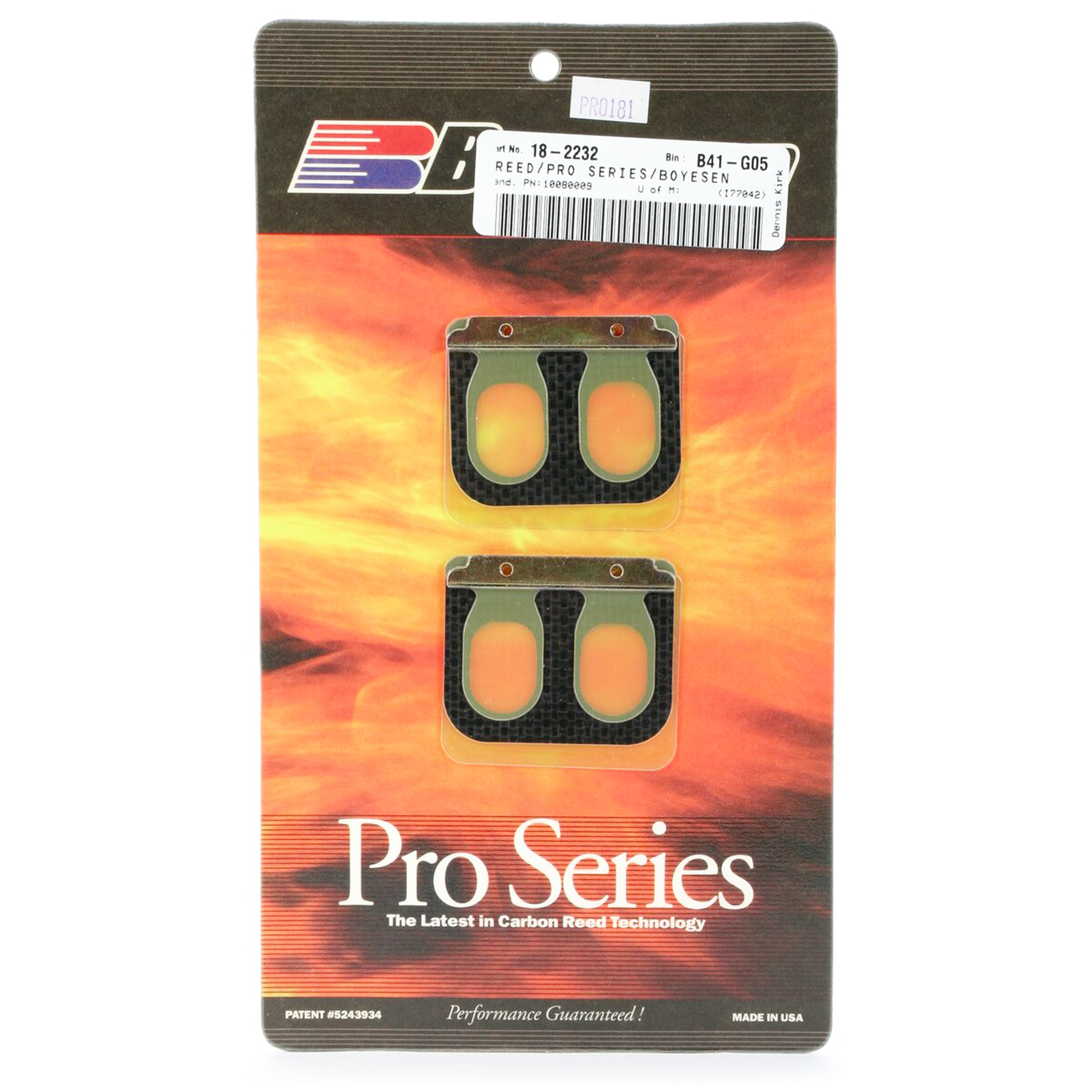 PRO-181 BOYESEN REED, Boyesen Pro Series Reeds - PRO image 1