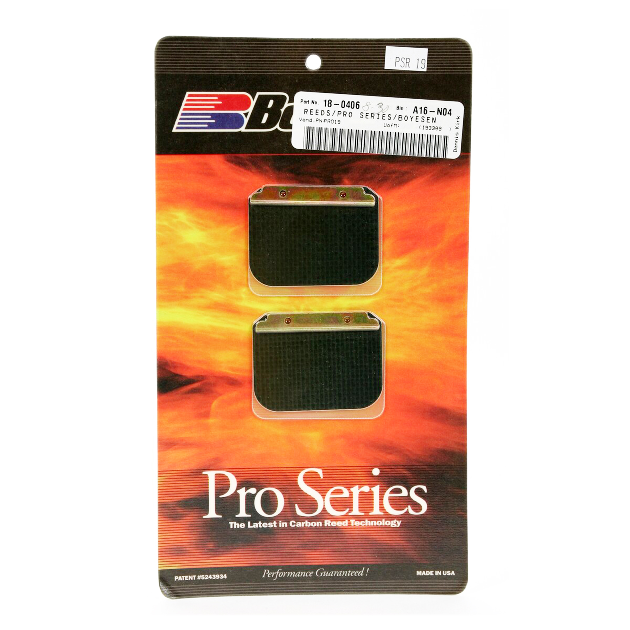 PRO-19 BOYESEN REED CARB, Boyesen Pro Series Reeds - PRO