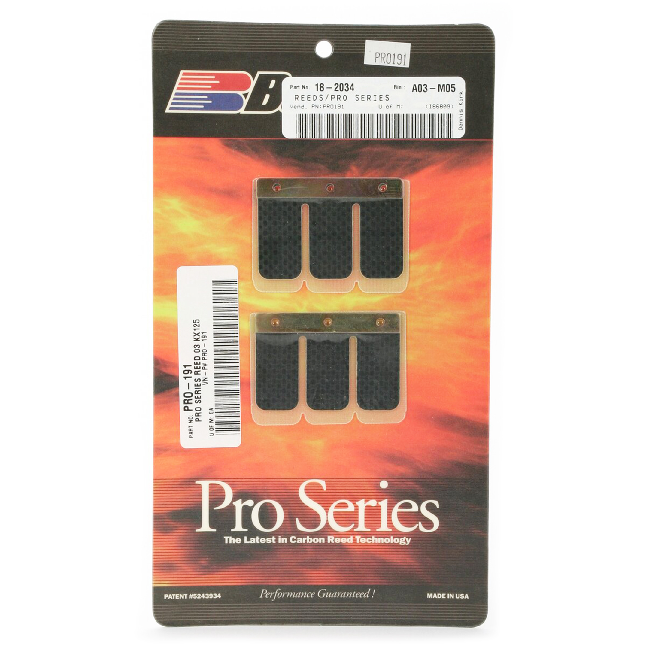 PRO-191 BOYESEN REED CARB, Boyesen Pro Series Reeds - PRO, PRO-191