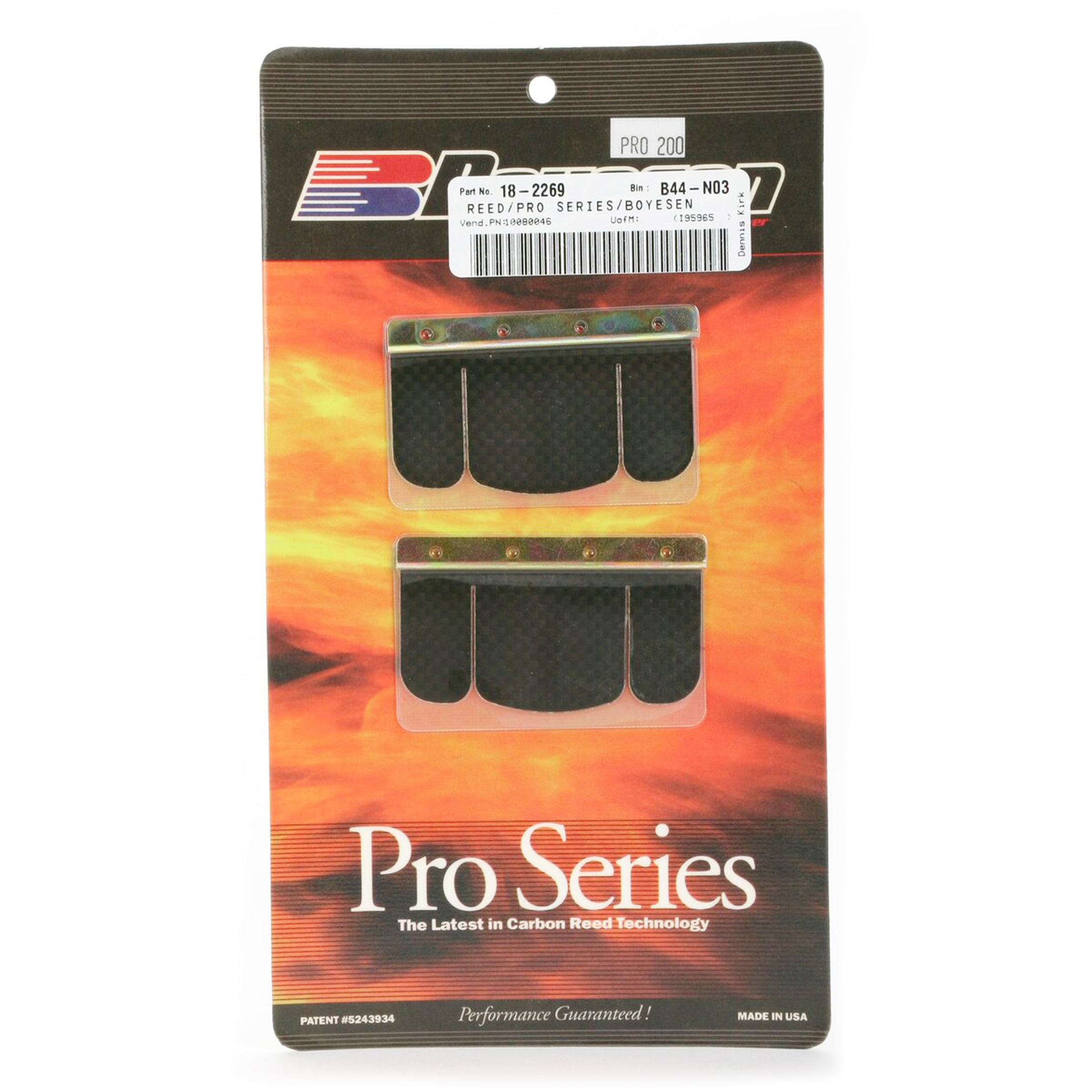 PRO-200 BOYESEN REEDS, Boyesen Pro Series Reeds - PRO
