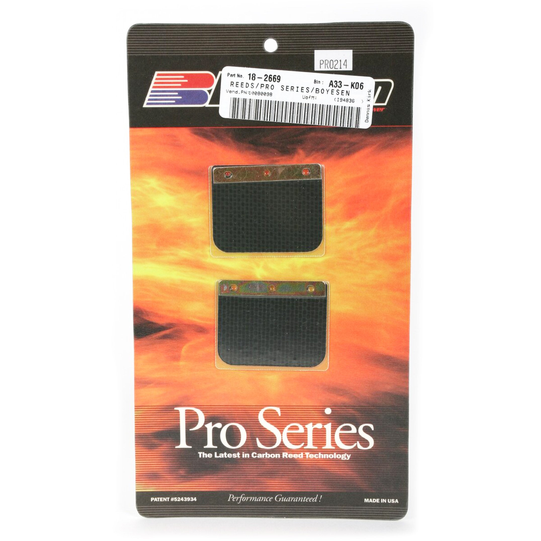 PRO-214 BOYESEN REEDS CR125 PRO-214