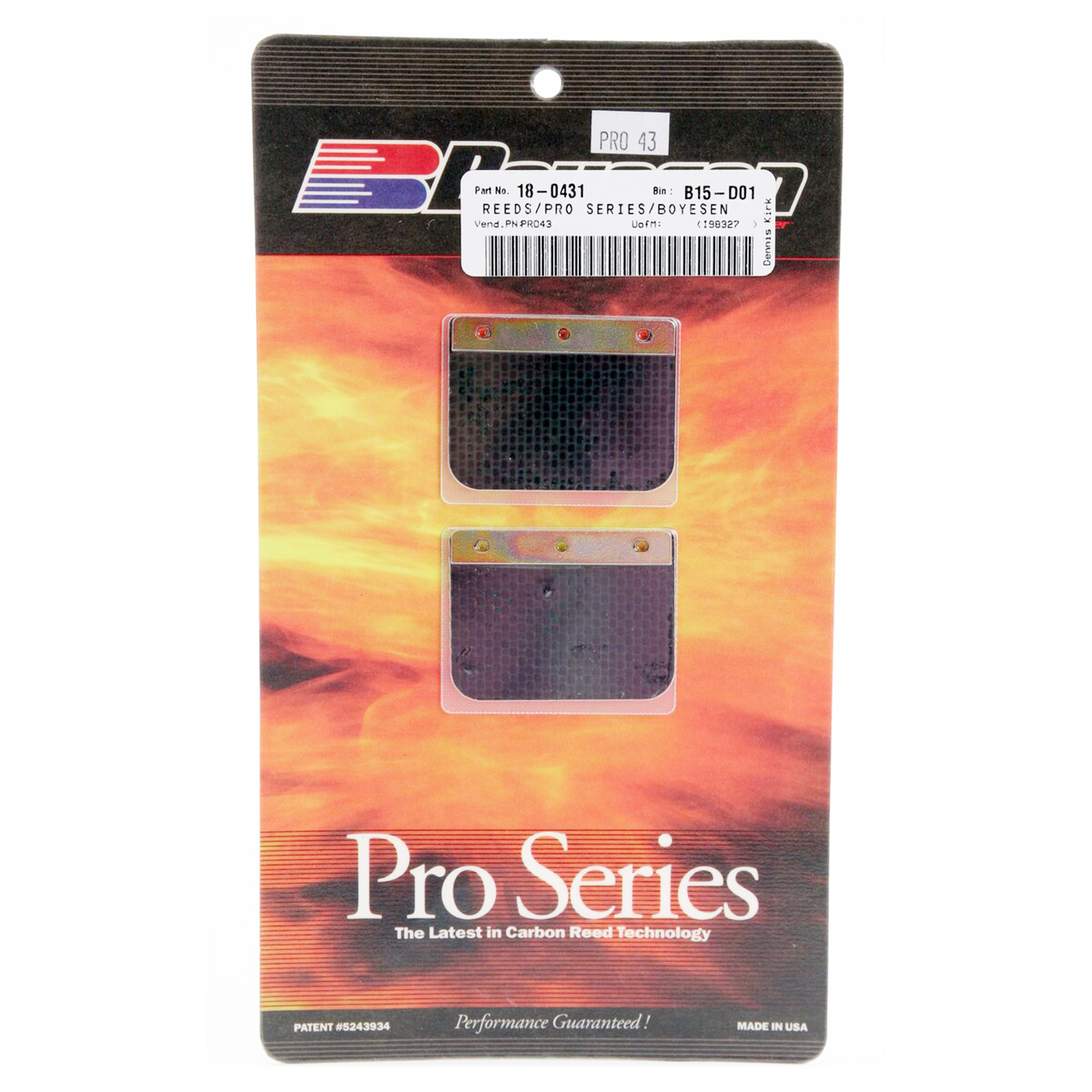 PRO-43 BOYESEN PRO REEDS, Boyesen Pro Series Reeds - PRO
