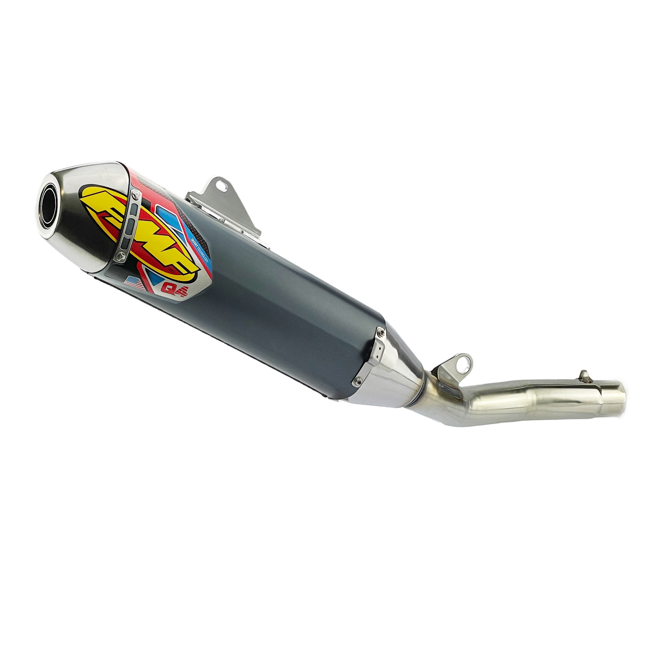 Q4 Hex Exhaust Silencer 18-26 Yamaha 450 YZ WR F FX - FMF 044442 image 1