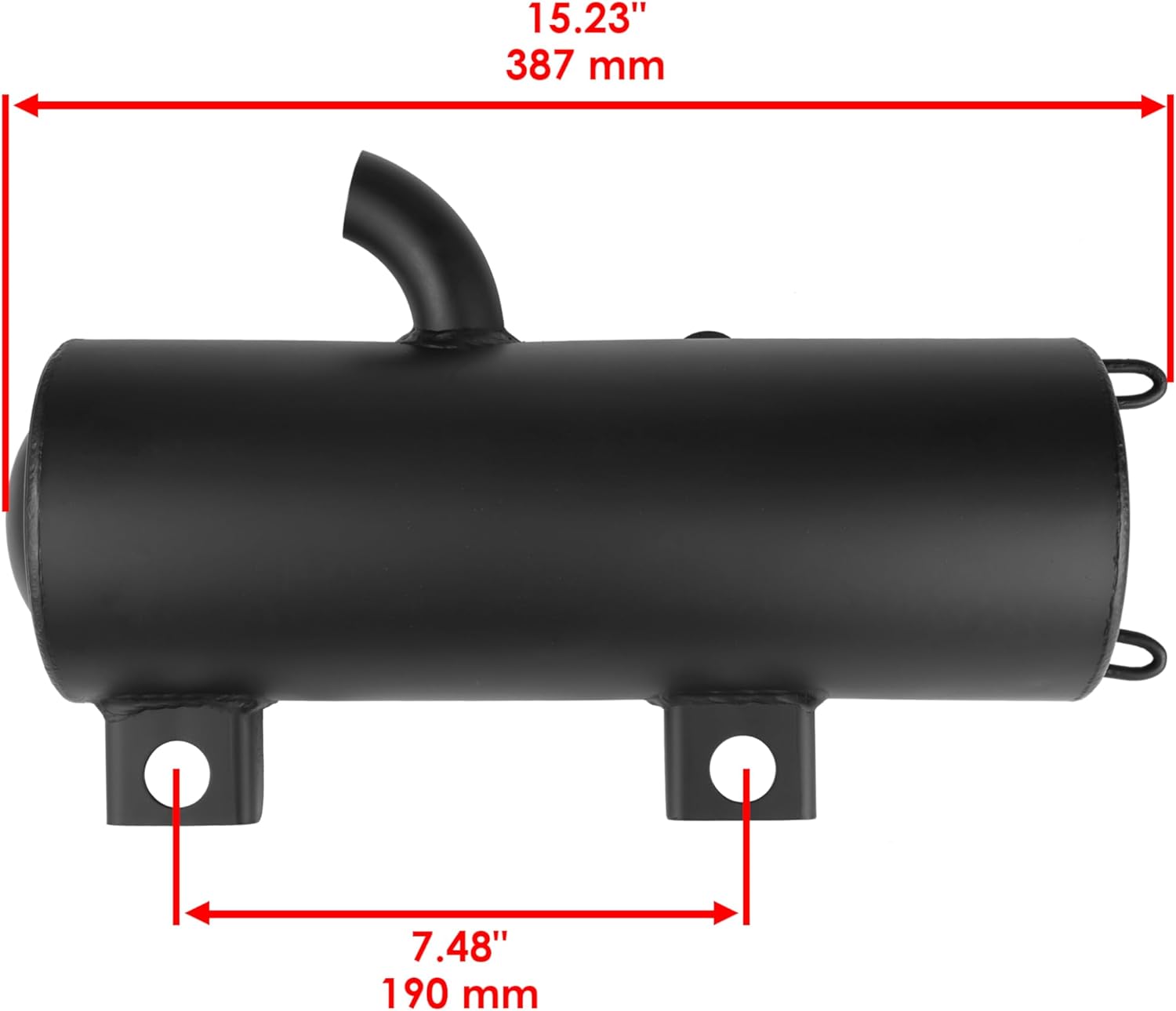 EXHAUST MUFFLER 2000-2012 POLARIS SCRAMBLER 500 4X4 2X4 1261006-489 1261006-029 5243518 thumbnail 2