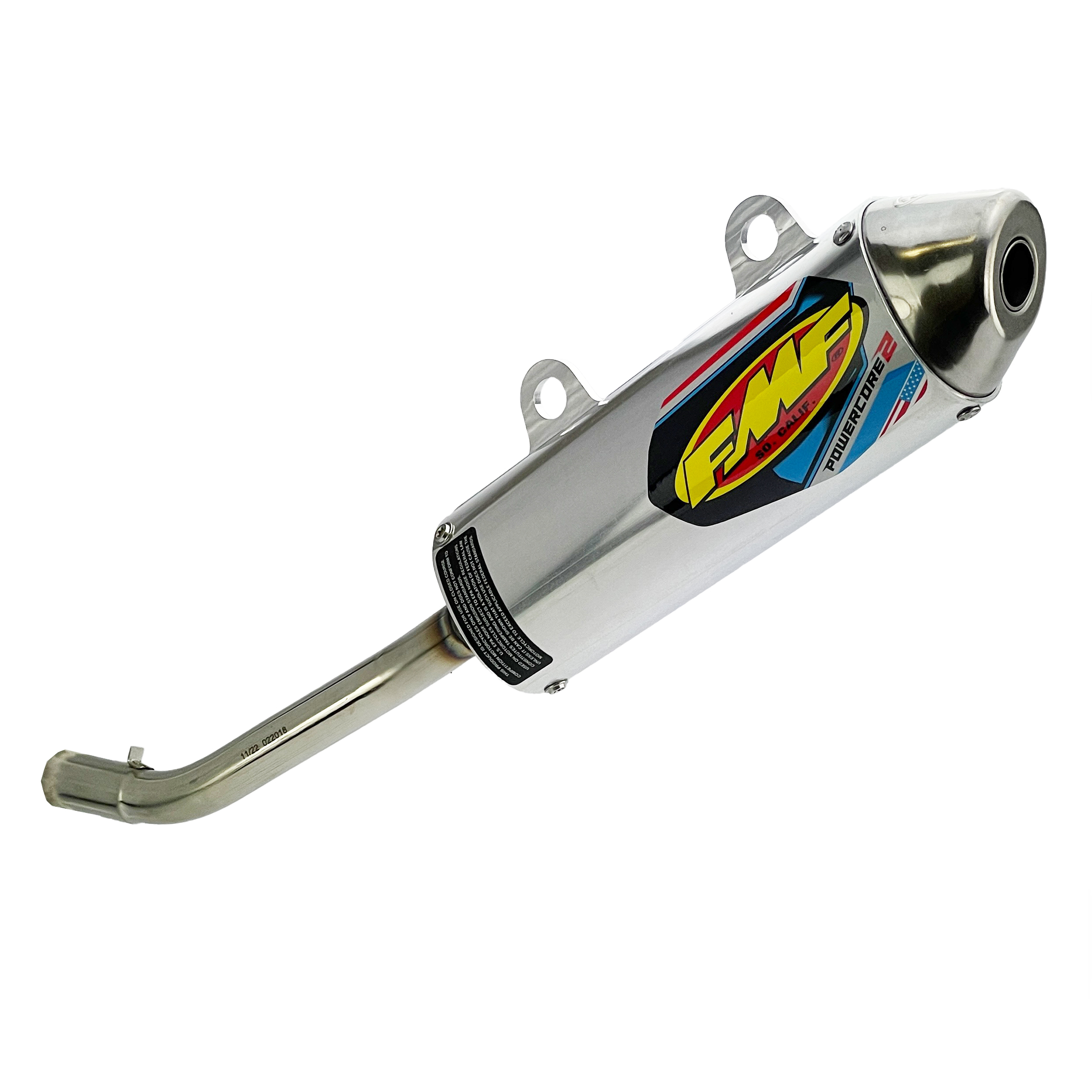 Powercore 2 Exhaust Silencer 03-07 Kawasaki KX 125 - FMF 022018 thumbnail 2
