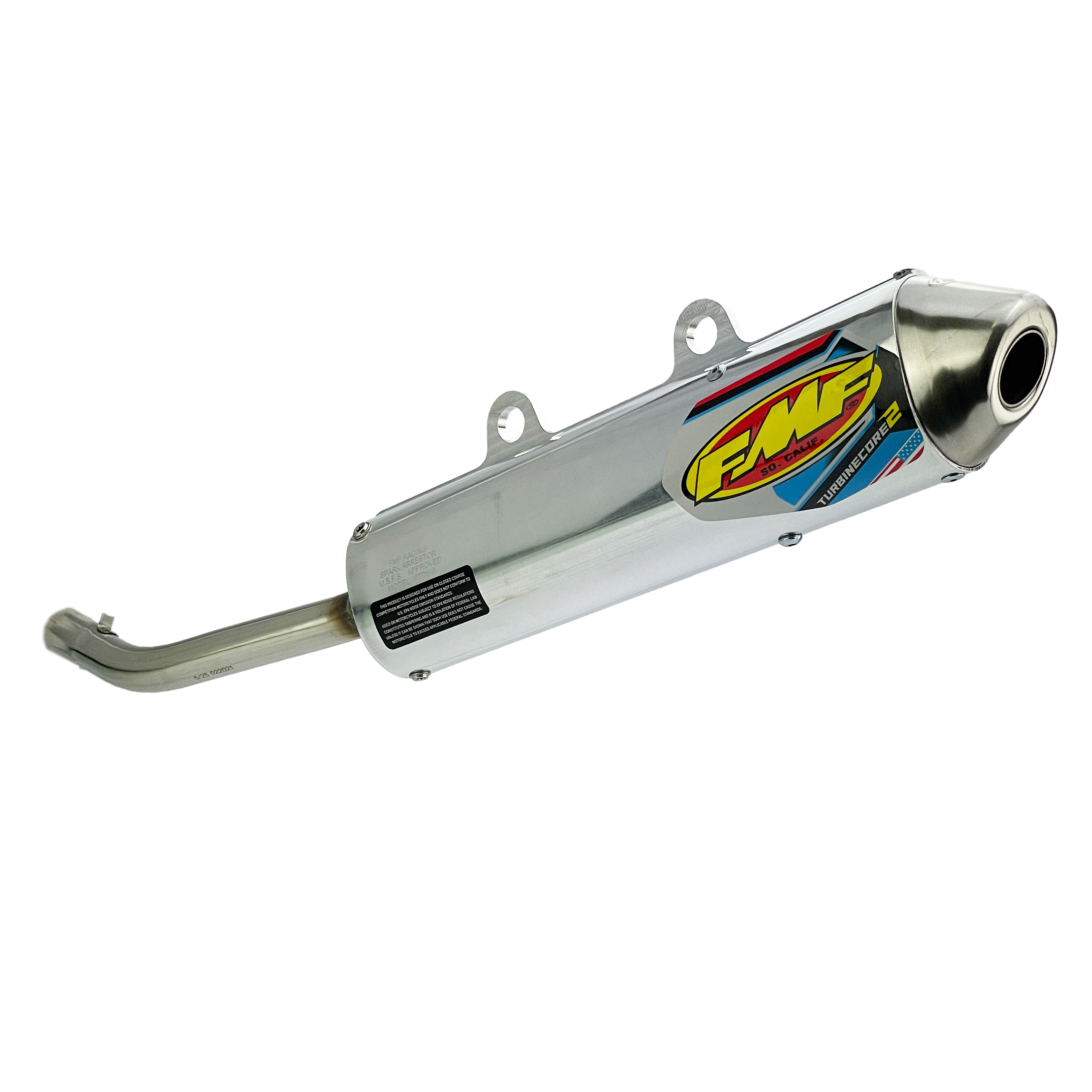 TurbineCore 2 Exhaust Silencer 03-07 Kawasaki KX 125 - FMF 022021 thumbnail 2