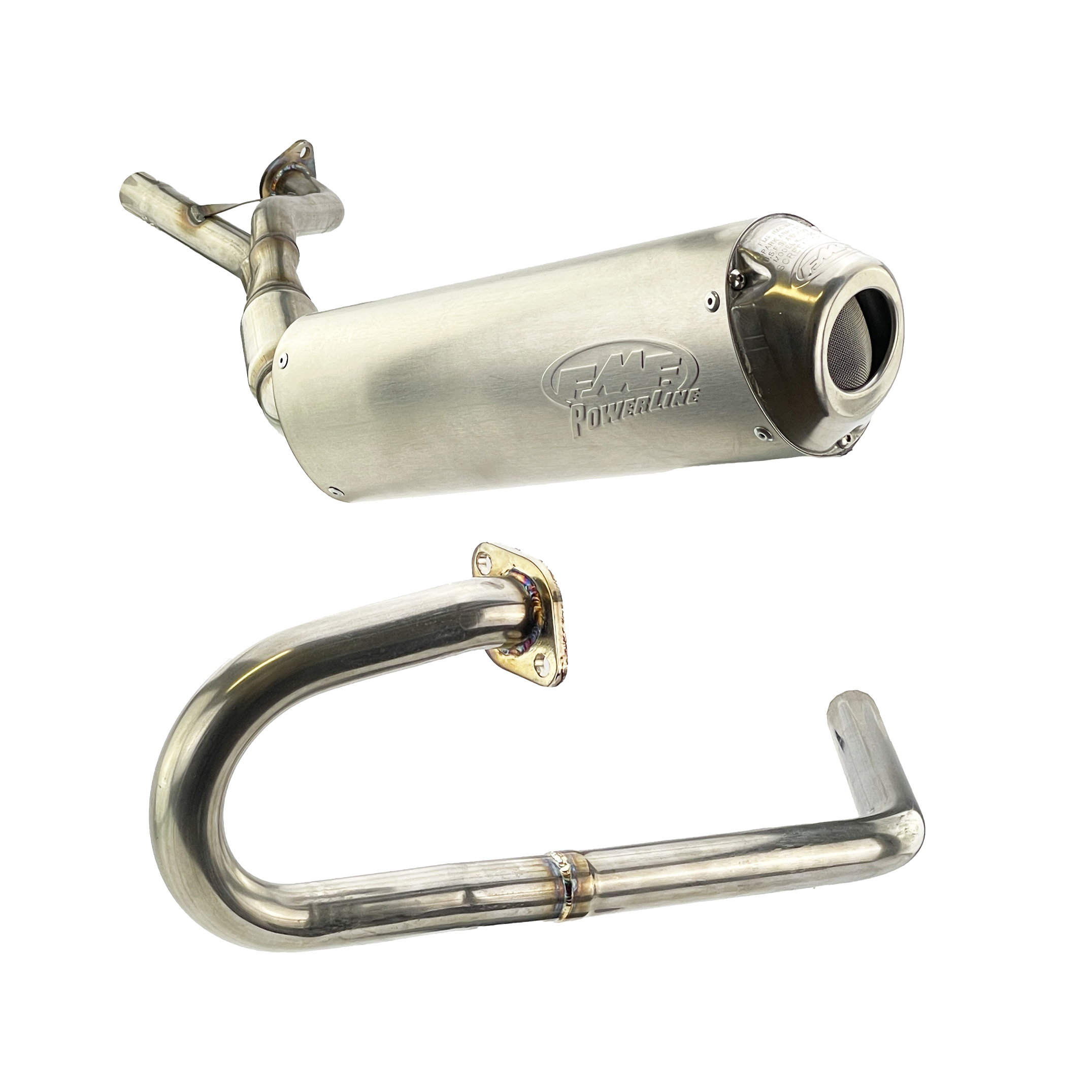 END OF LINE Powerline Exhaust Silencer 01-05 Kawasaki Prairie 650 700 4X4 - FMF 042020 thumbnail 5