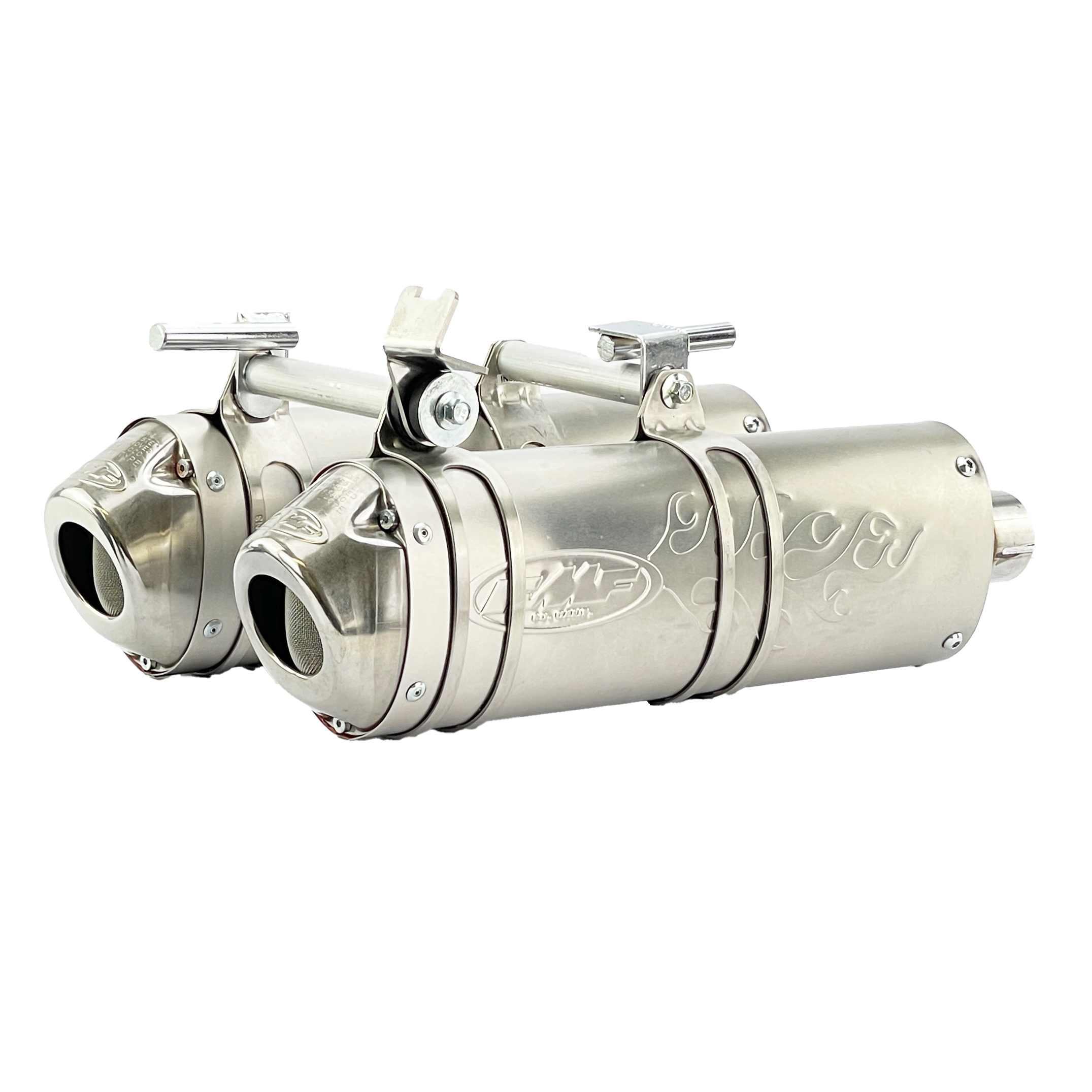 END OF LINE Powercore 4 Dual Exhaust System 08-12 Kawasaki TERYX 750 - FMF 042172