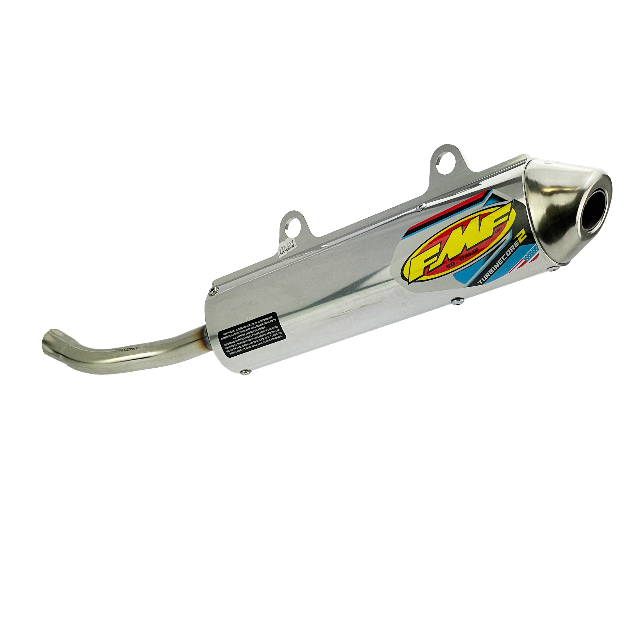 Turbinecore 2 Exhaust Silencer 96-99 Yamaha YZ 125 - FMF 020357 thumbnail 2