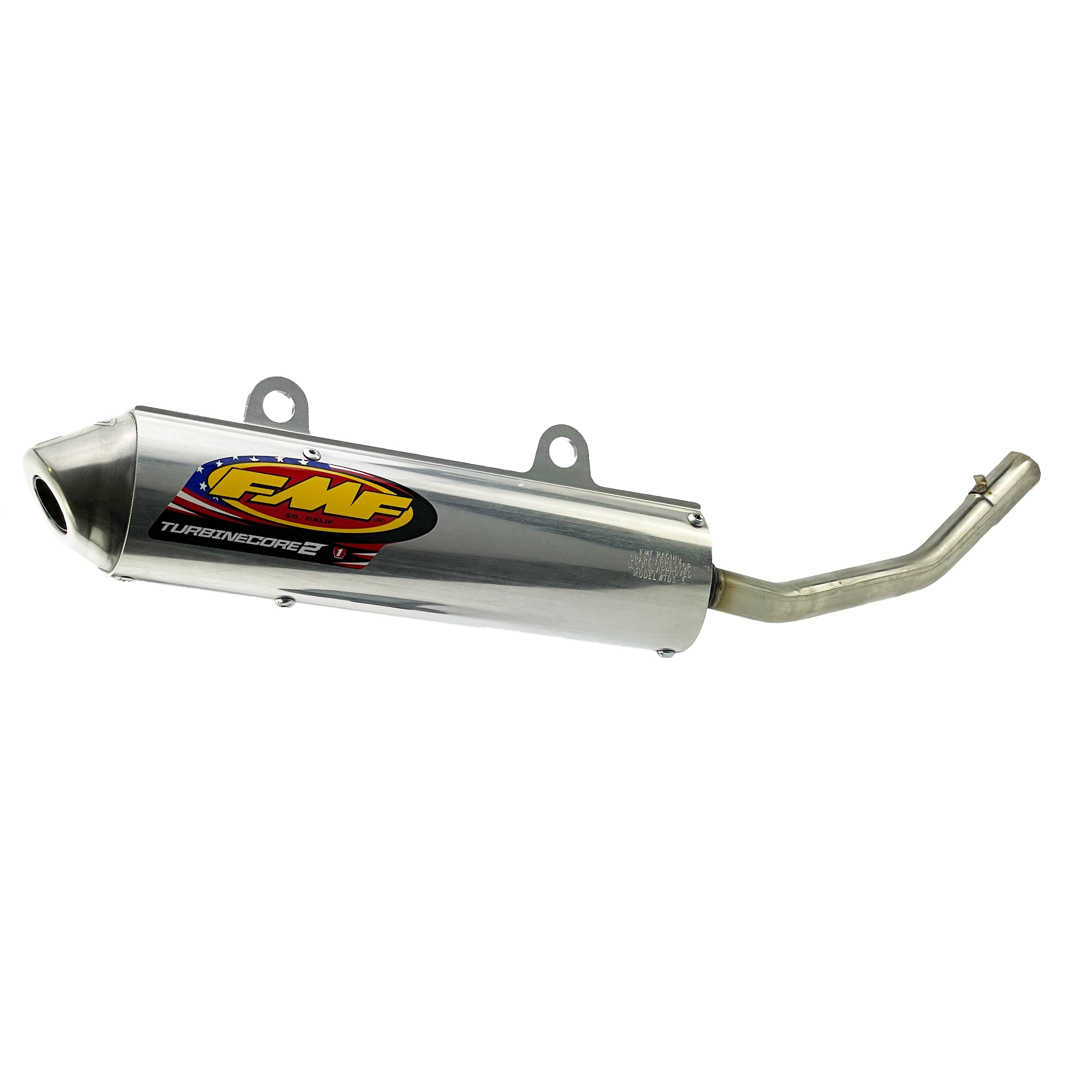 TurbineCore 2 Exhaust Silencer 99-02 Kawasaki KX 125 - FMF 020344 image 1